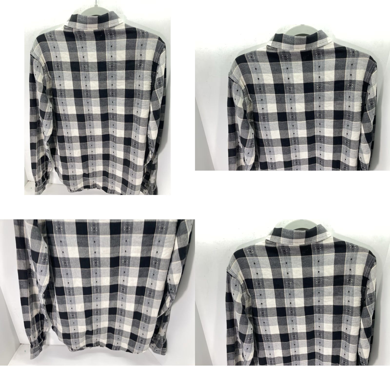Frye Frye Jacquard Flannel Shirt Men Size S Black Plaid Long Sleeve Button-Up NWT Size US S / EU 44-46 / 1 - 8 Thumbnail