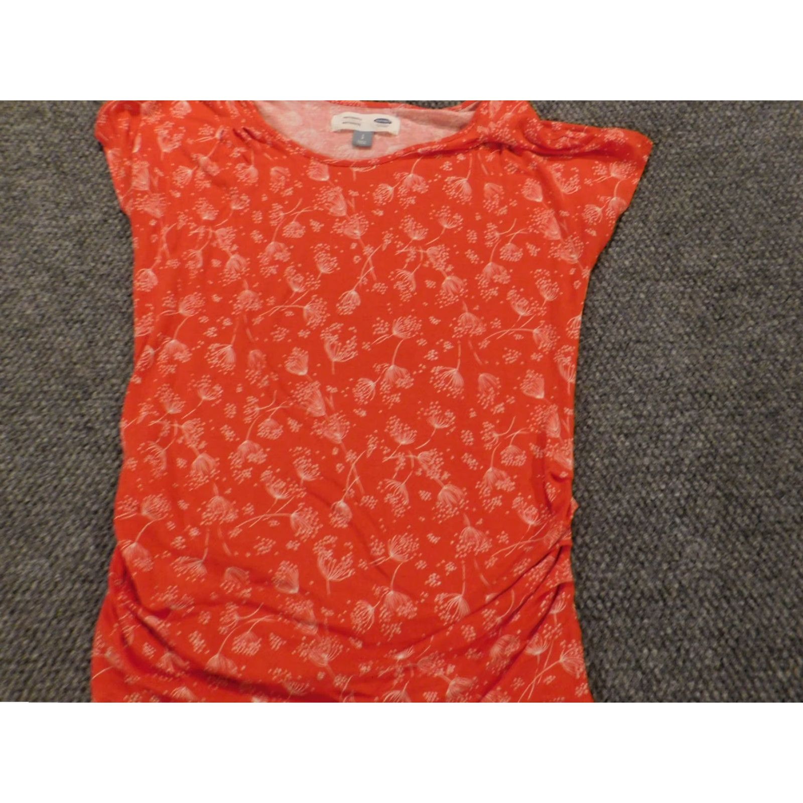 Old Navy Old Navy Blouse Womens S Orange Maternity Stretch Top Crew Neck Sleeveless Casual Cotton Rayon down Button Made in USA Brand Old Navy 女性? Size S / US 4 / IT 40 - 3 Thumbnail