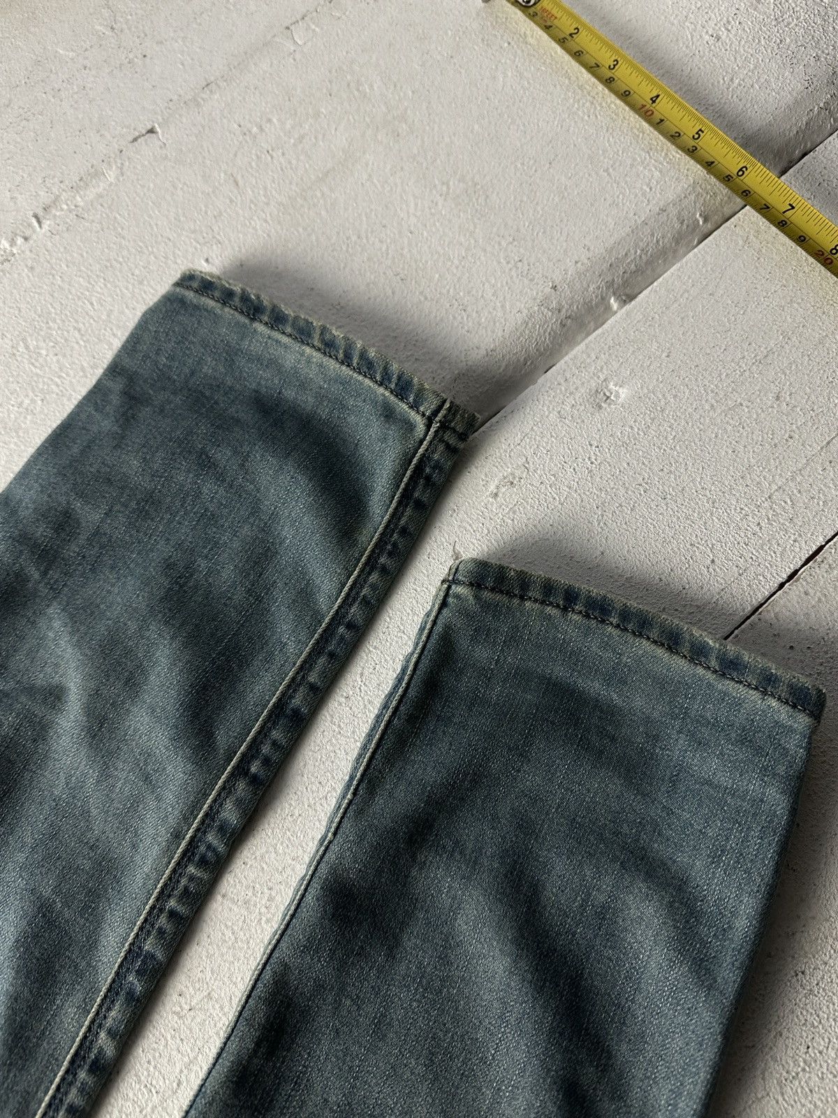 Armani 🚨 ARMANI JEANS WOMEN BLUE DENIM PANTS RINGSTONES Y2K Size 27" / US 4 / IT 40 - 14 Thumbnail