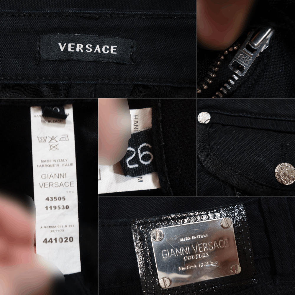 Versace 00S Medusa Buttons Pants Size 26" / US 2 / IT 38 - 6 Thumbnail
