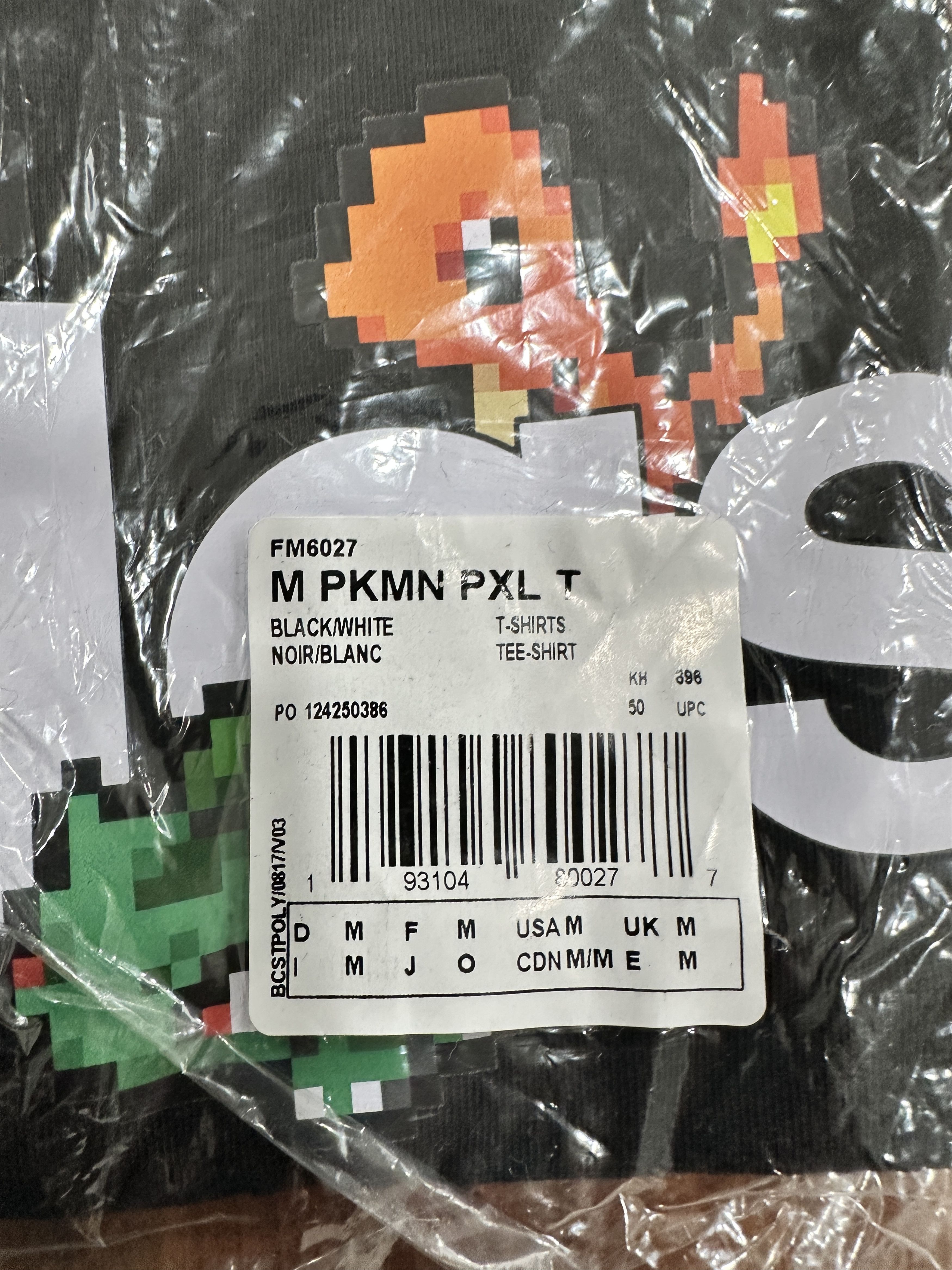 Adidas × Pokemon Pokémon x Adidas Pixeled Shirt Tee T-Shirt Black Medium DS Size US M / EU 48-50 / 2 - 4 Thumbnail