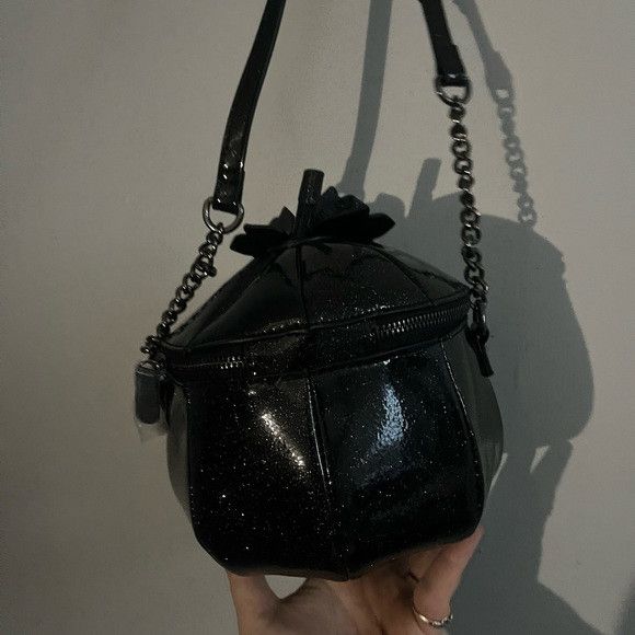 Mad Engine Mad Engine crossbody black pumpkin glitter bag Halloween NEW Size ONE SIZE - 3 Thumbnail