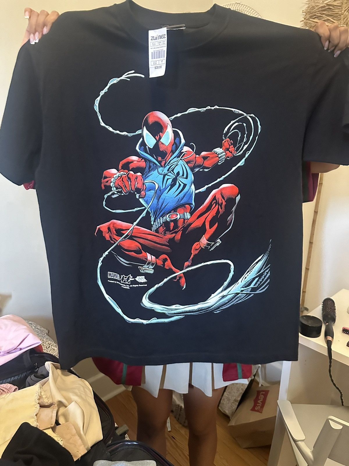 Huf Spider man vintage t from 2004 Size US L / EU 52-54 / 3 - 1 Thumbnail