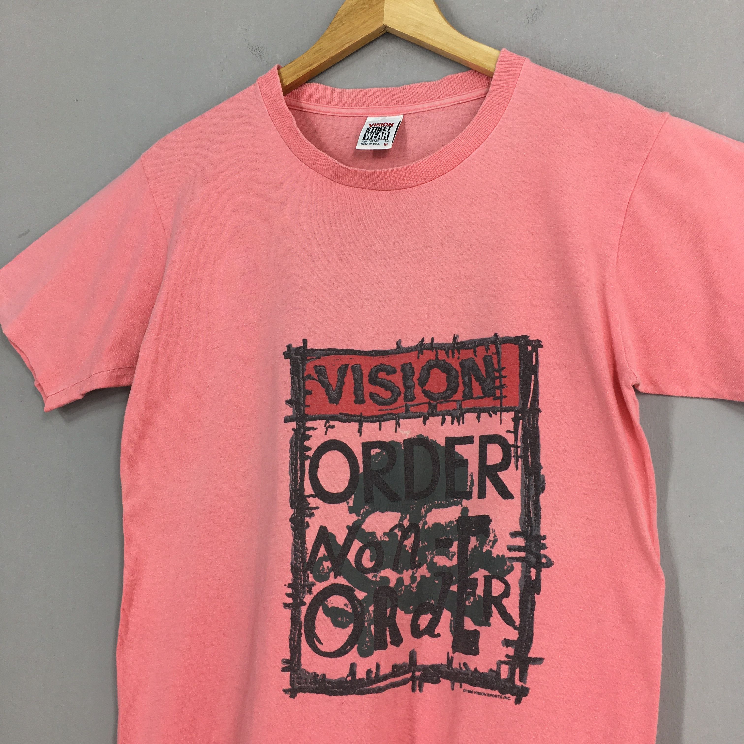 Other Vintage 90's Vision Street Wear Pink T shirt Medium Size US M / EU 48-50 / 2 - 3 Thumbnail