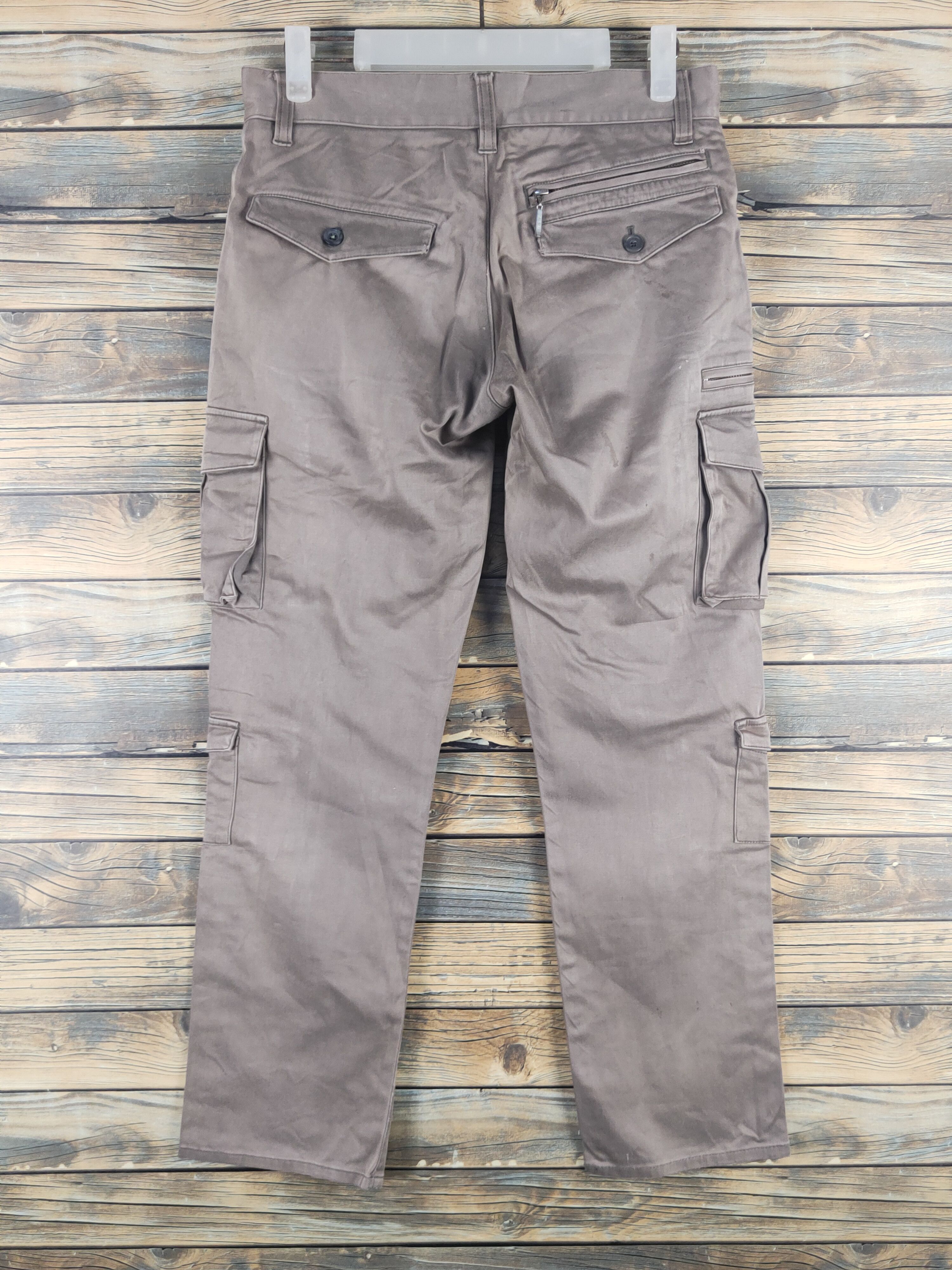 Japanese Brand DL A.S.M Beige Multipocket Cargo Pants #46-079T Size US 28 / EU 44 - 7 Thumbnail
