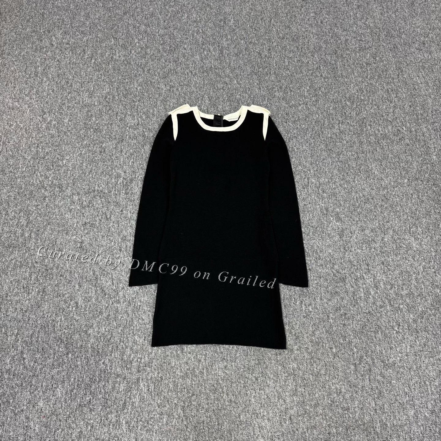 Balmain Balmain Black White Long Sleeve Dress Size XS / US 0-2 / IT 36-38 - 1 Thumbnail