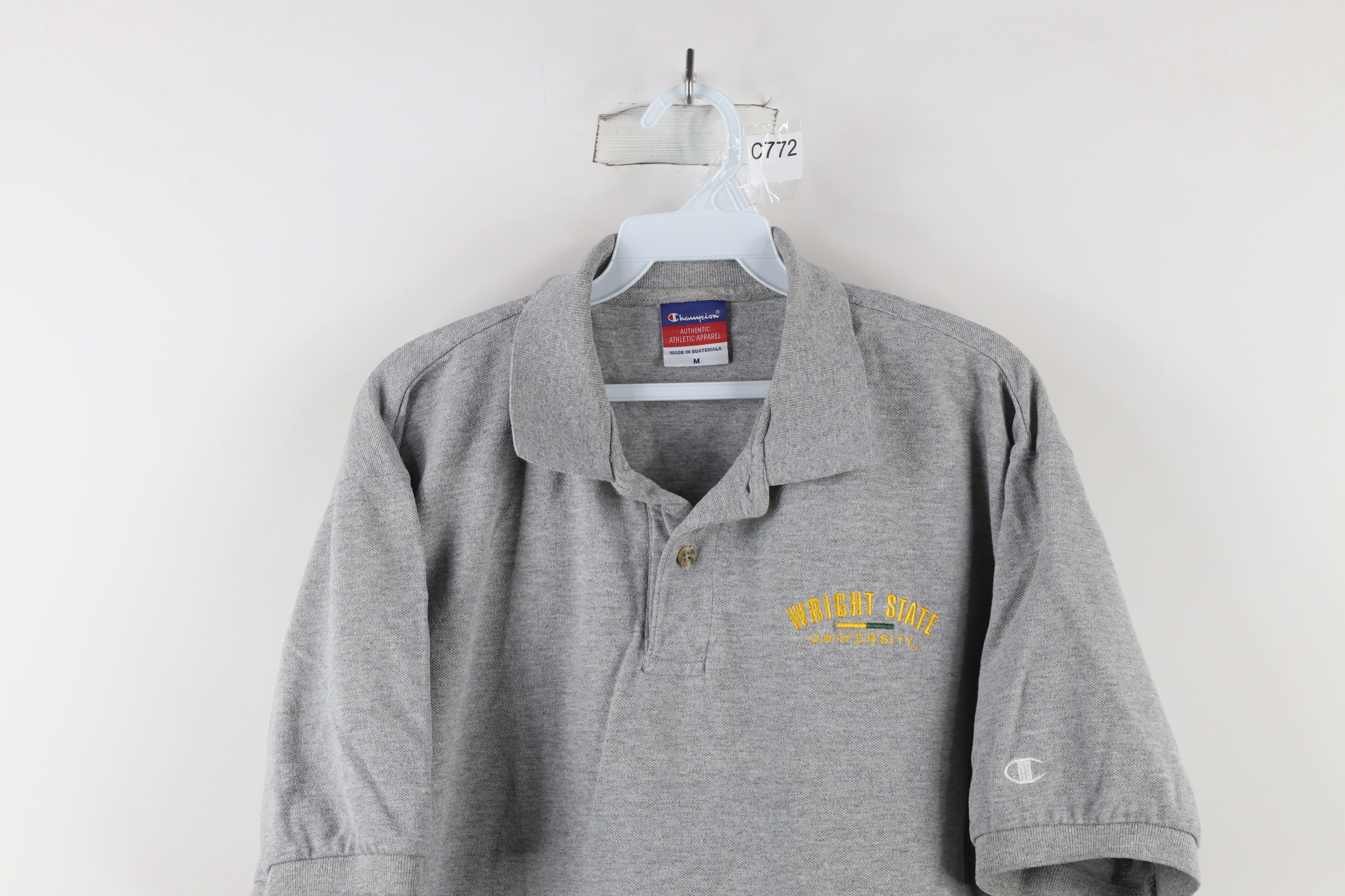 Champion × Vintage Vintage 90s Champion Wright State University Polo Shirt Size US M / EU 48-50 / 2 - 2 Thumbnail