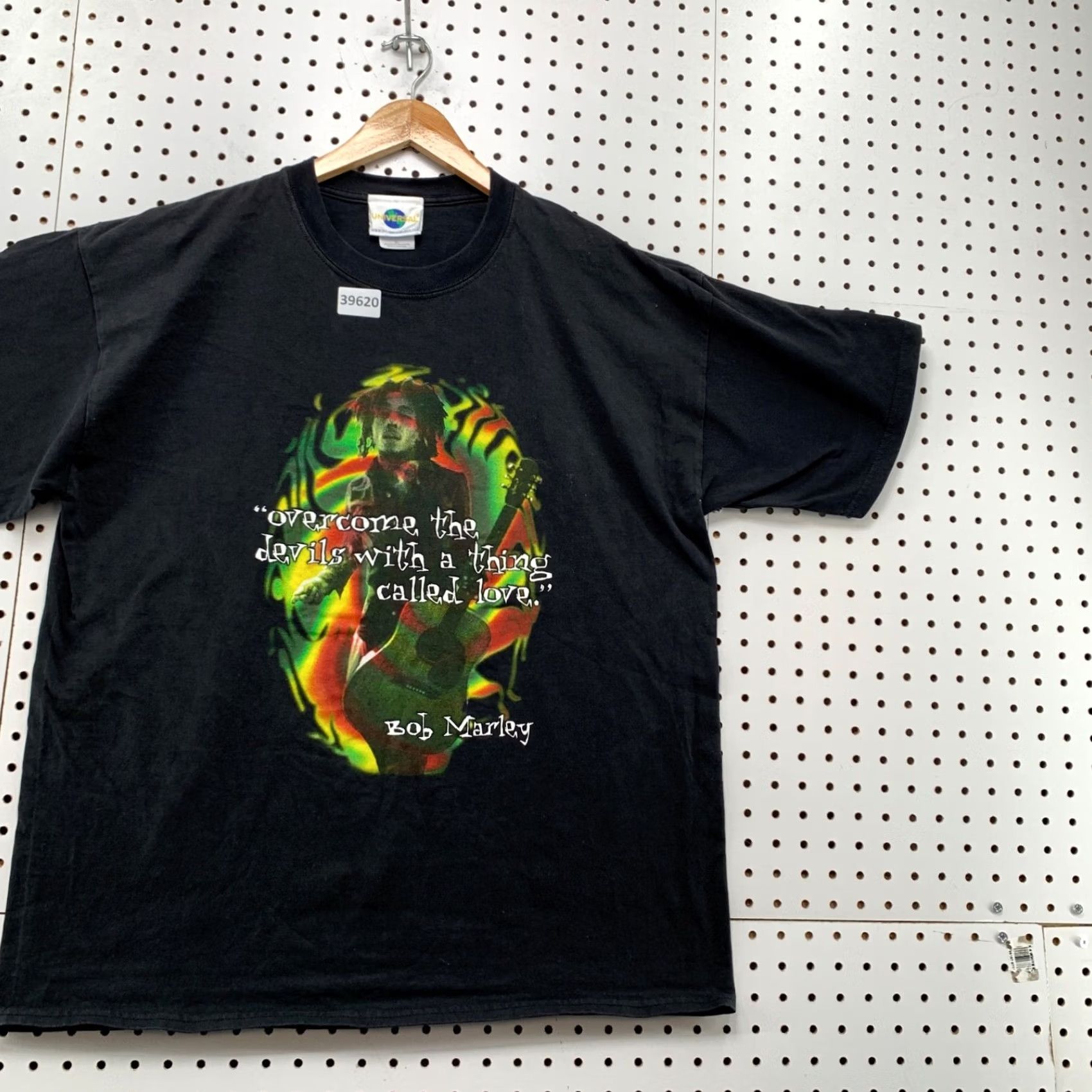 Vintage VINTAGE Bob Marley Universal Studios Shirt Mens XL Black 90s Reggae Quote Rasta Shirt Size US XL / EU 56 / 4 - 3 Thumbnail