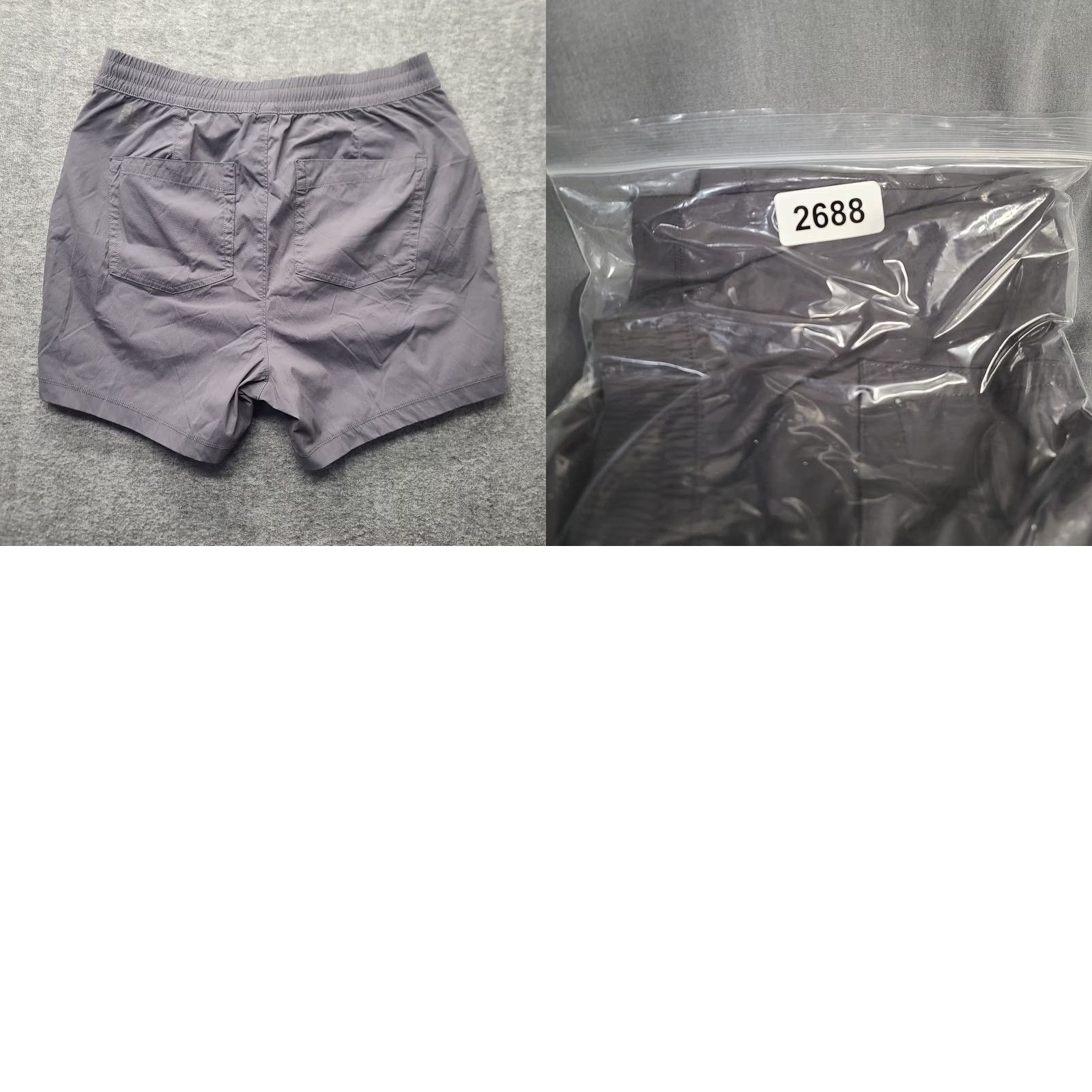 Vintage Duluth AKHG Shorts Womens 12 Regular High Rise Outdoor Stretch Chino Gray Nylon Spandex Moisture Wicking Pockets Slim/Regular Fit Size 34" / US 12 / IT 48 - 9 Thumbnail