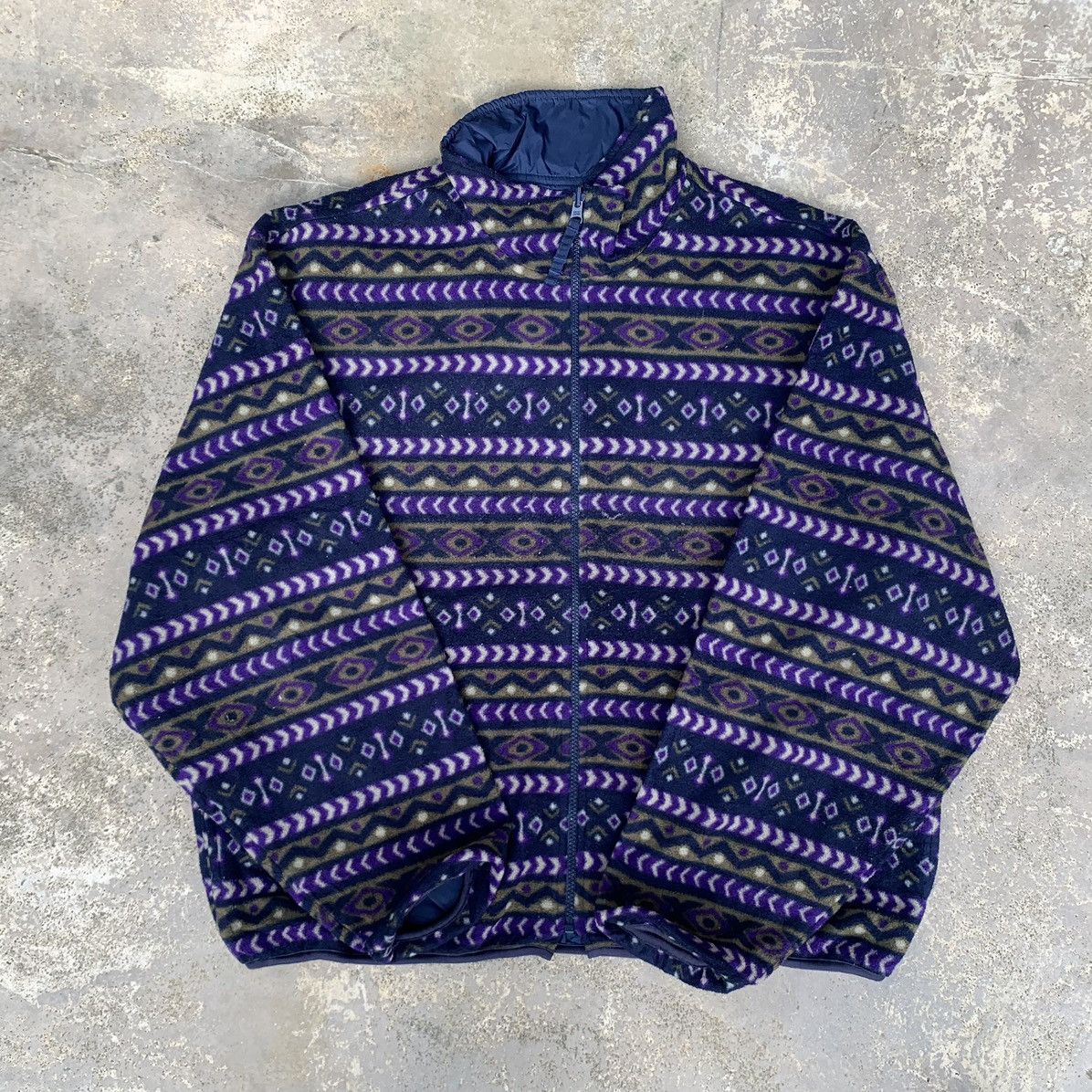 Other Vintage 90s CB Sports Fleece Jacket Reversible Size US M / EU 48-50 / 2 - 1 Thumbnail