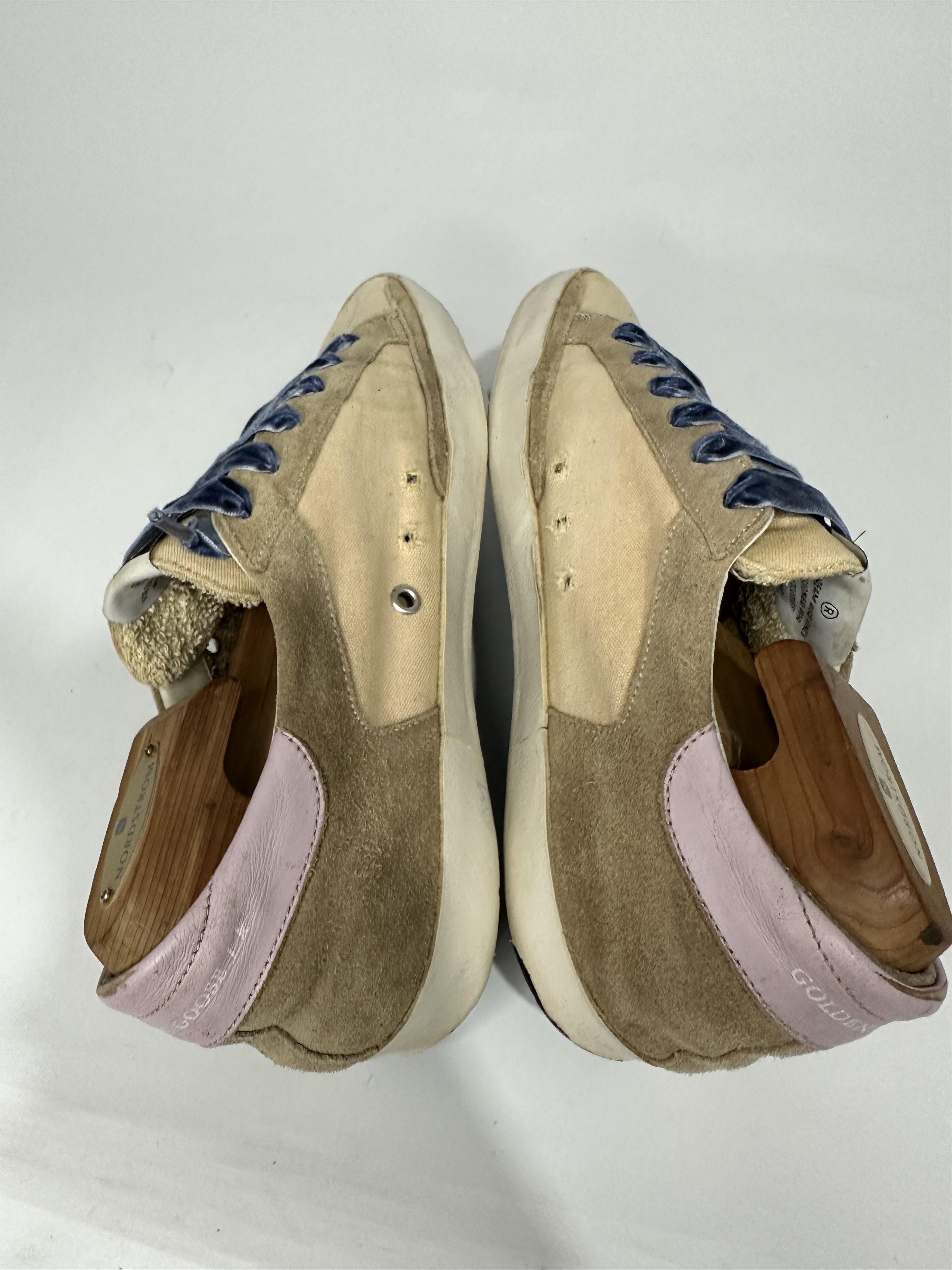 Golden Goose Golden Goose Superstar Tan And Beige Canvas Low Sneakers. Size US 8 / EU 41 - 5 Thumbnail
