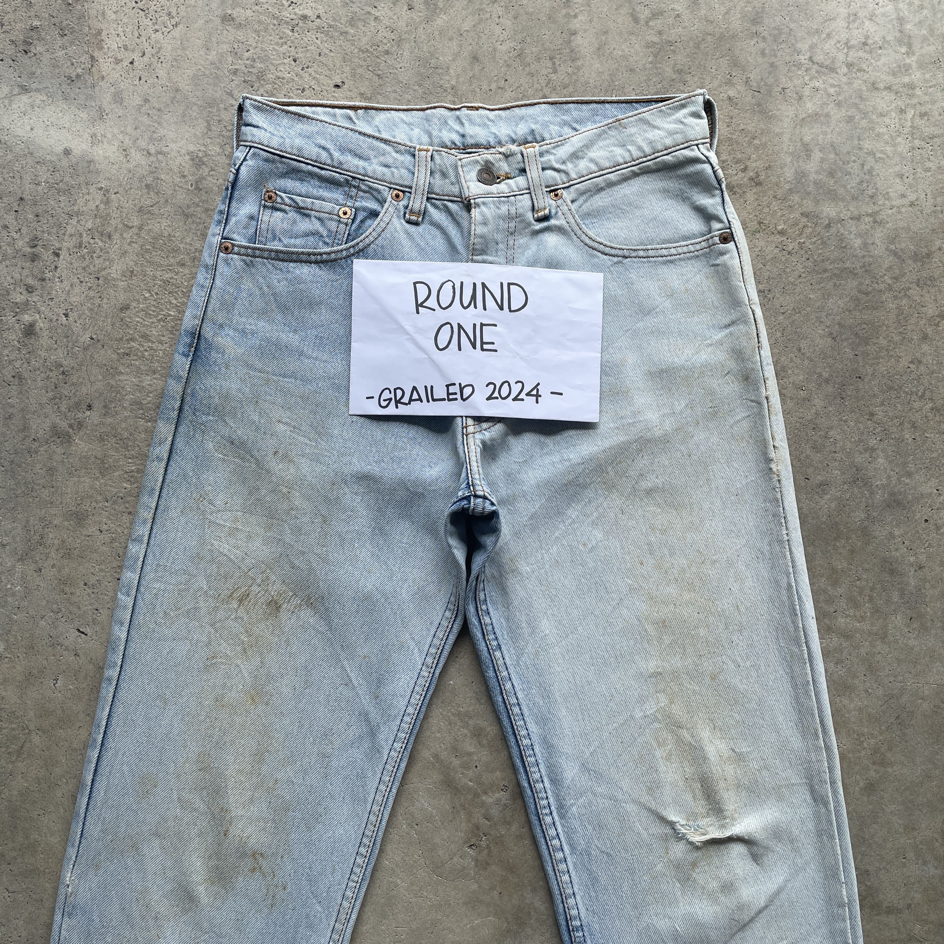 Levi's × Levi's Vintage Clothing VINTAGE LEVI’S JEANS MUD FADED LIGHTWASH DENIM PANTS W29 Size US 29 - 3 Thumbnail