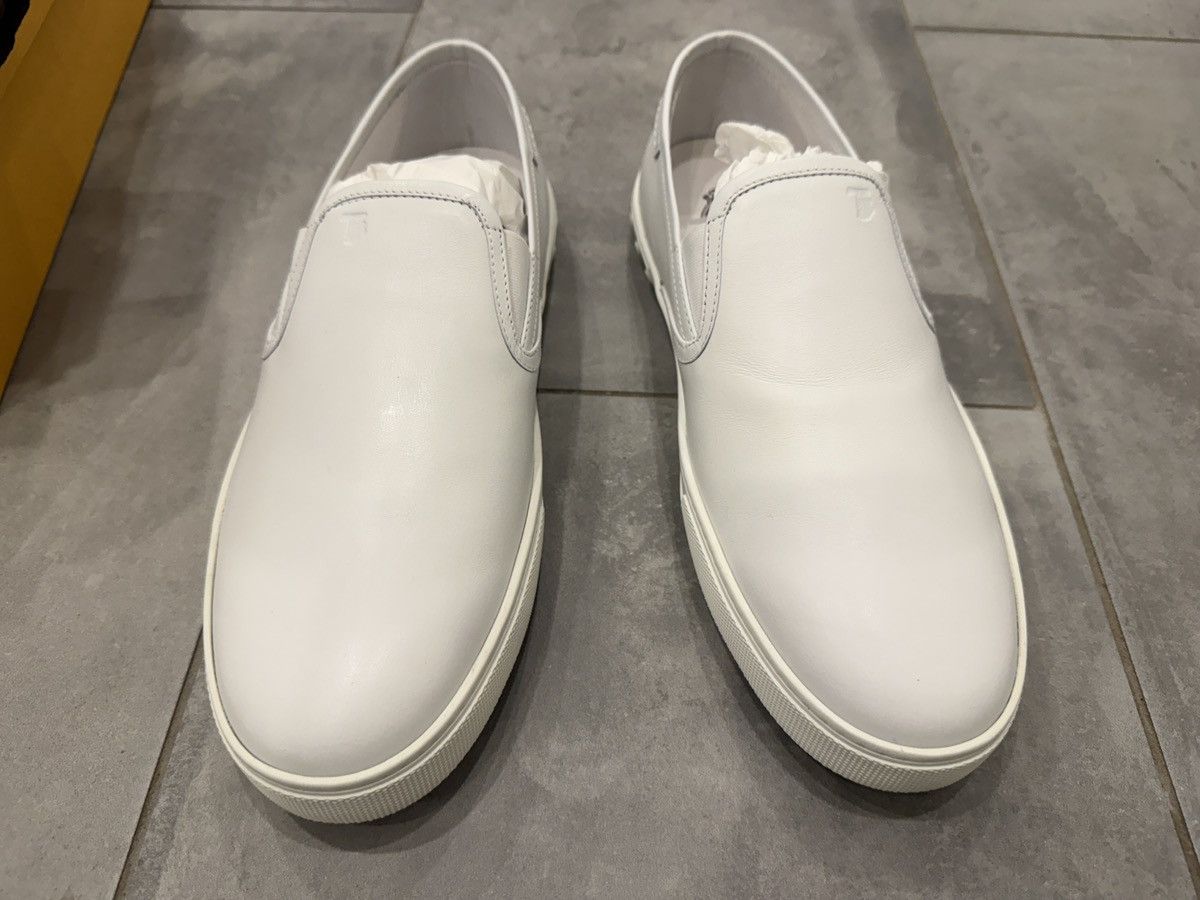 Tod's Tod's Pantofola slip-on loafers in white leather size 8 Size US 8 / EU 41 - 4 Thumbnail
