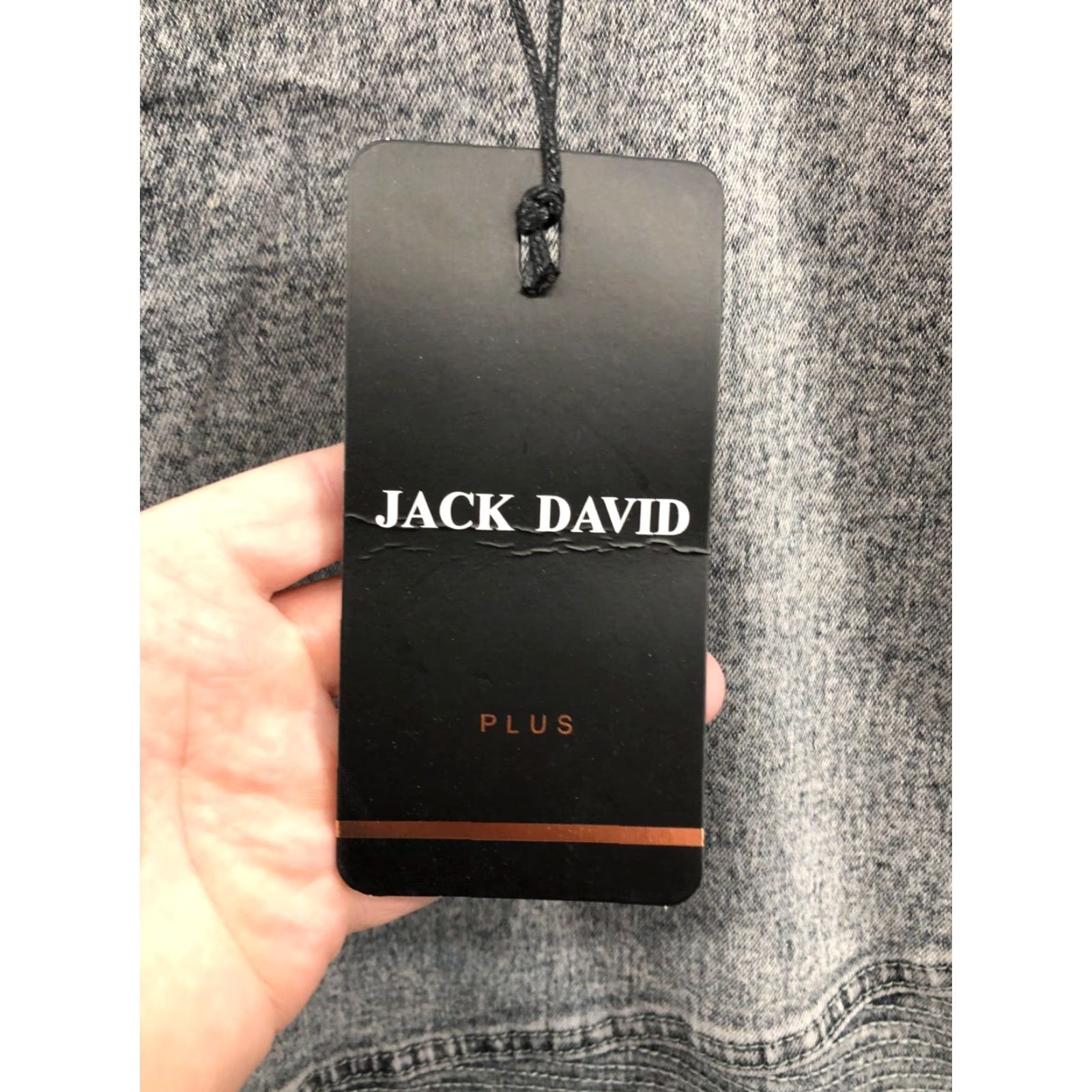 Vintage Jack David Jeans Plus Size 24 Womens High Rise Acid Wash Black Denim Biker Skinny 5-Pocket Size 42" / US 20 - 5 Thumbnail