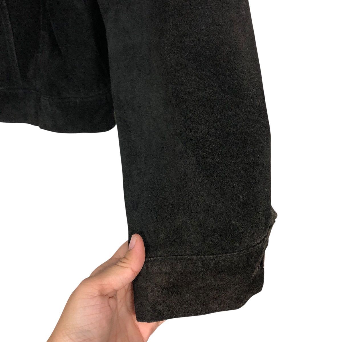 Japanese Brand Prensa Stylish Standard Suede Jacket Black Worker Essential Size US L / EU 52-54 / 3 - 16 Thumbnail