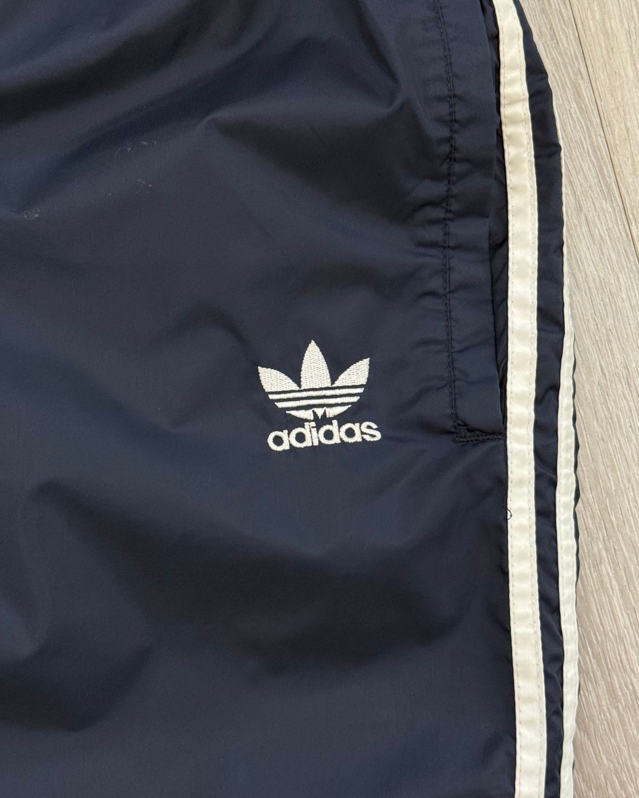 Adidas Vintage Adidas Trefoil Navy Blue Jogger Track Pants - Large Size US 28 / EU 44 - 4 Thumbnail