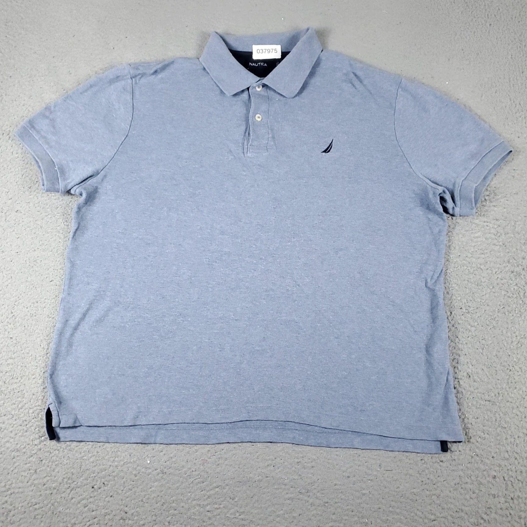 Nautica VINTAGE Nautica Polo Shirt Men Large Short Sleeve Blue Casual Golf 90s Men Size US L / EU 52-54 / 3 - 3 Thumbnail