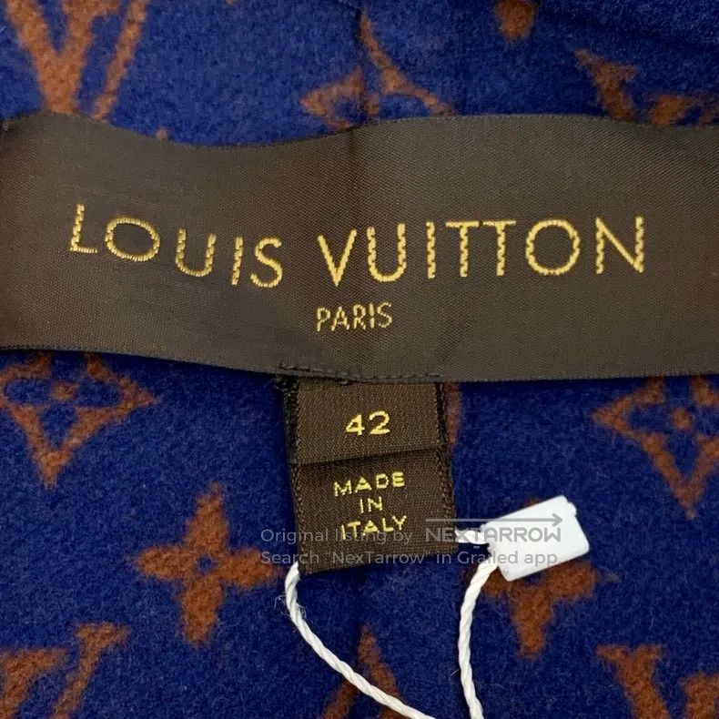 Louis Vuitton Louis Vuitton Dark blue inside presbyopic full print wool Size M / US 6-8 / IT 42-44 - 5 Thumbnail