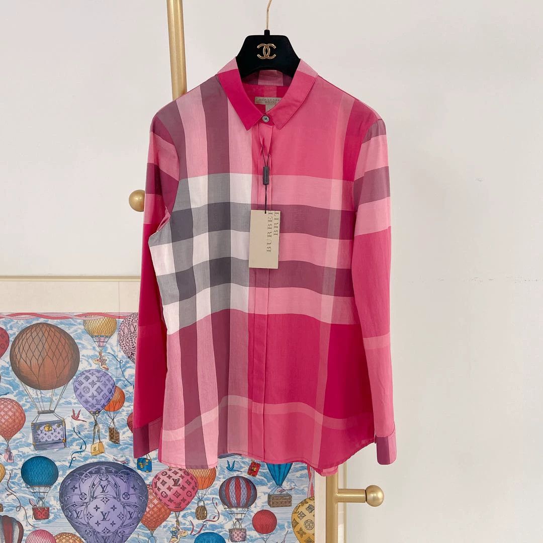 Burberry Burberry red check shirt S 6759 Size S / US 4 / IT 40 - 1 Thumbnail