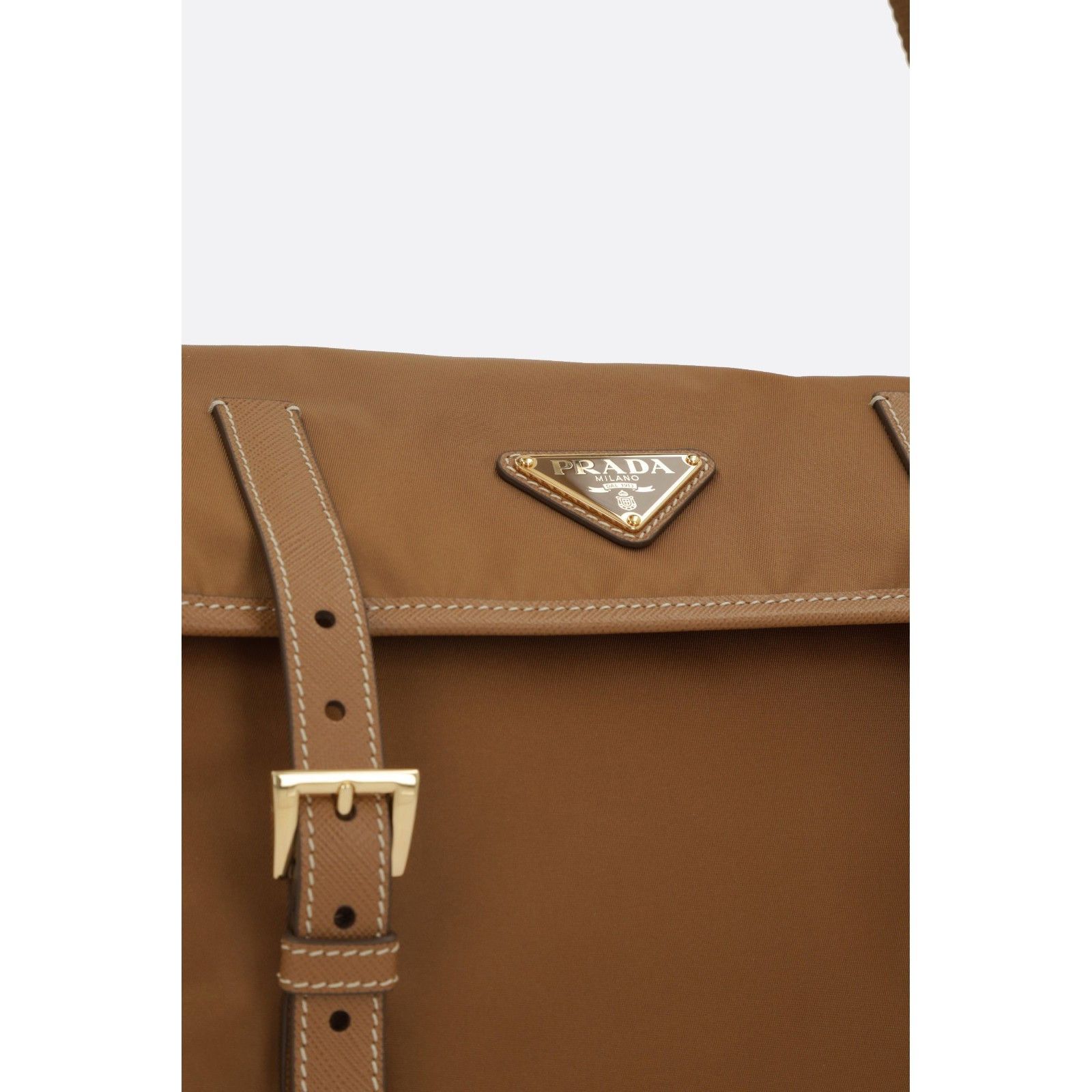 Prada PRADA Caramel Medium Re-Nylon Messenger Bag New & Authentic Size ONE SIZE - 2 Thumbnail