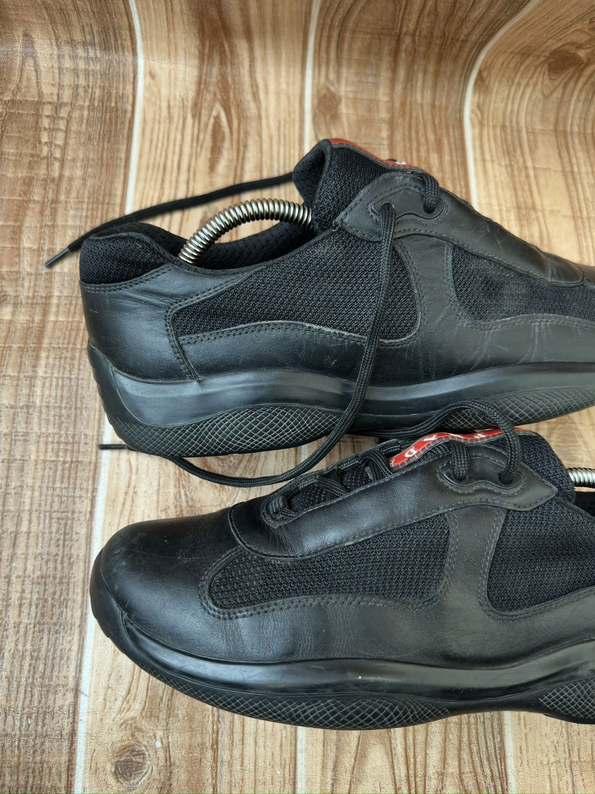 Prada Prada America's Cup Red Tab Leather Sneaks PS0906 Size US 7.5 / EU 40-41 - 13 Thumbnail