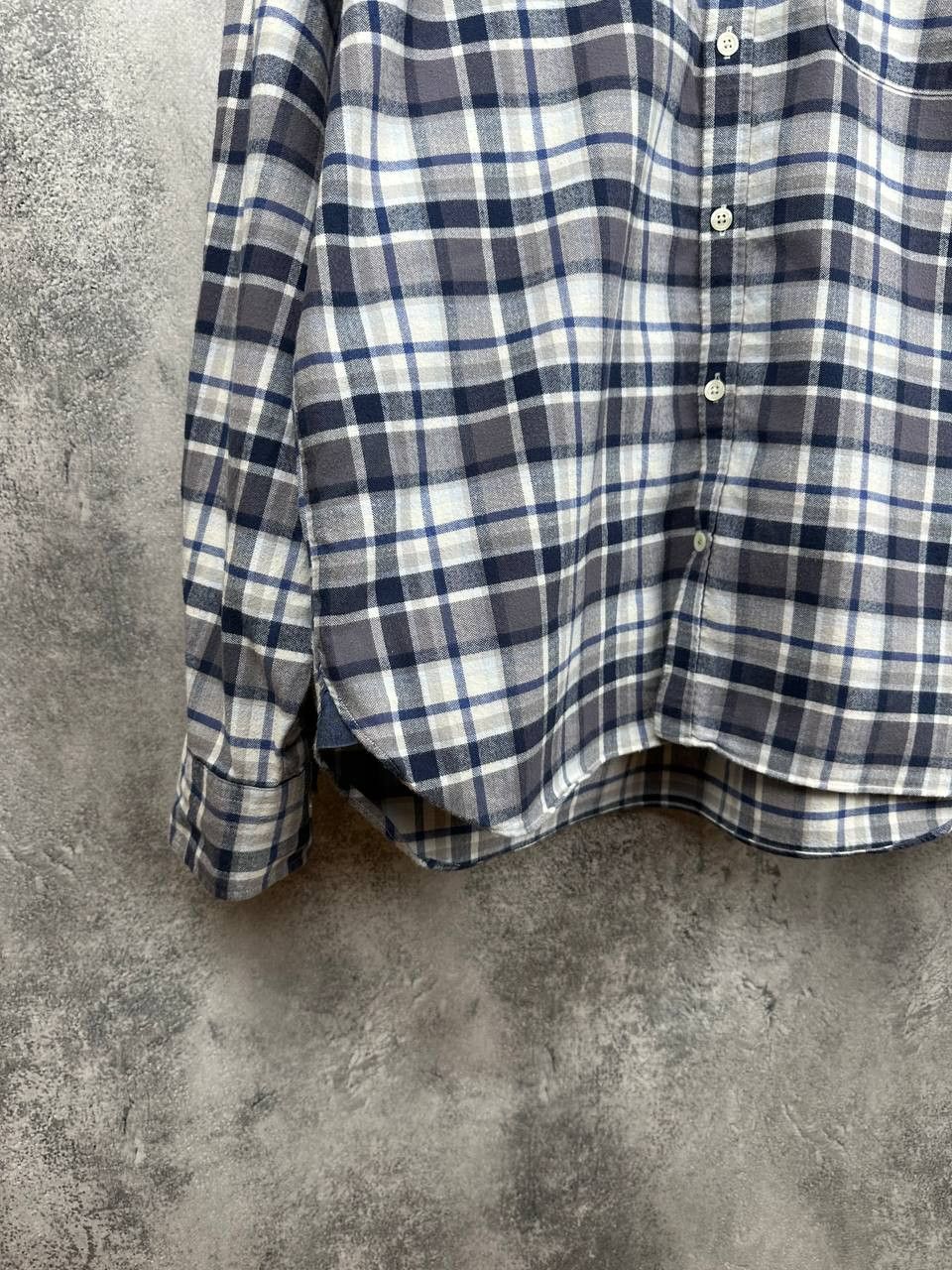 Oliver Sweeney Oliver Sweeney Censo Check Flannel Shirt Brushed Button Up Size US XL / EU 56 / 4 - 6 Thumbnail