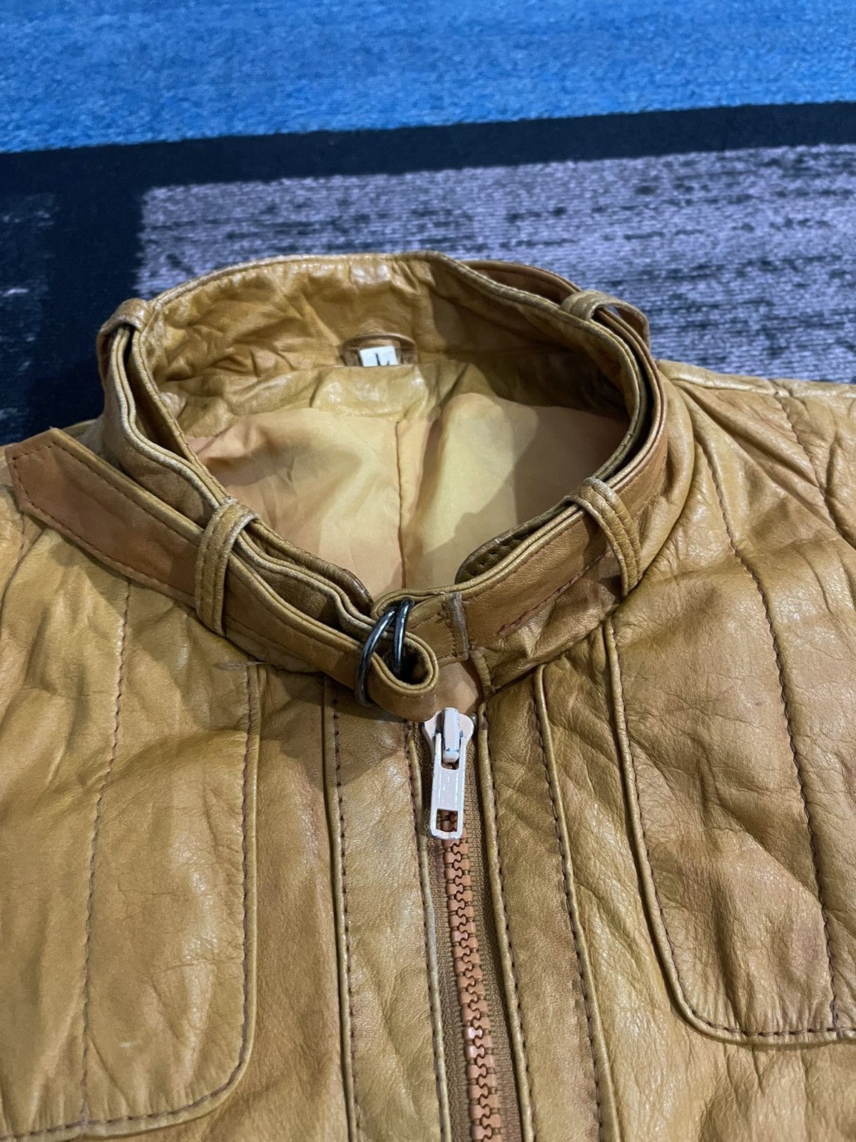 Vintage Vintage Unbrand Cow Leather Jacket Size US L / EU 52-54 / 3 - 11 Thumbnail