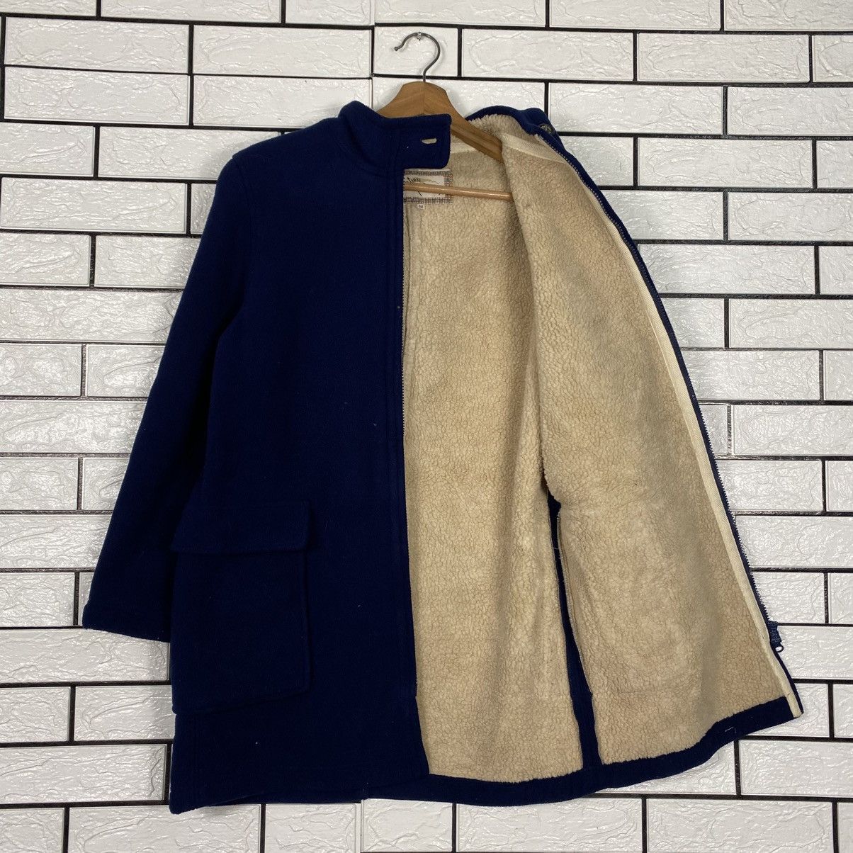 Burberry Vintage Thomas Burberry Wool Jacket Blanket Shearling Size US M / EU 48-50 / 2 - 12 Thumbnail