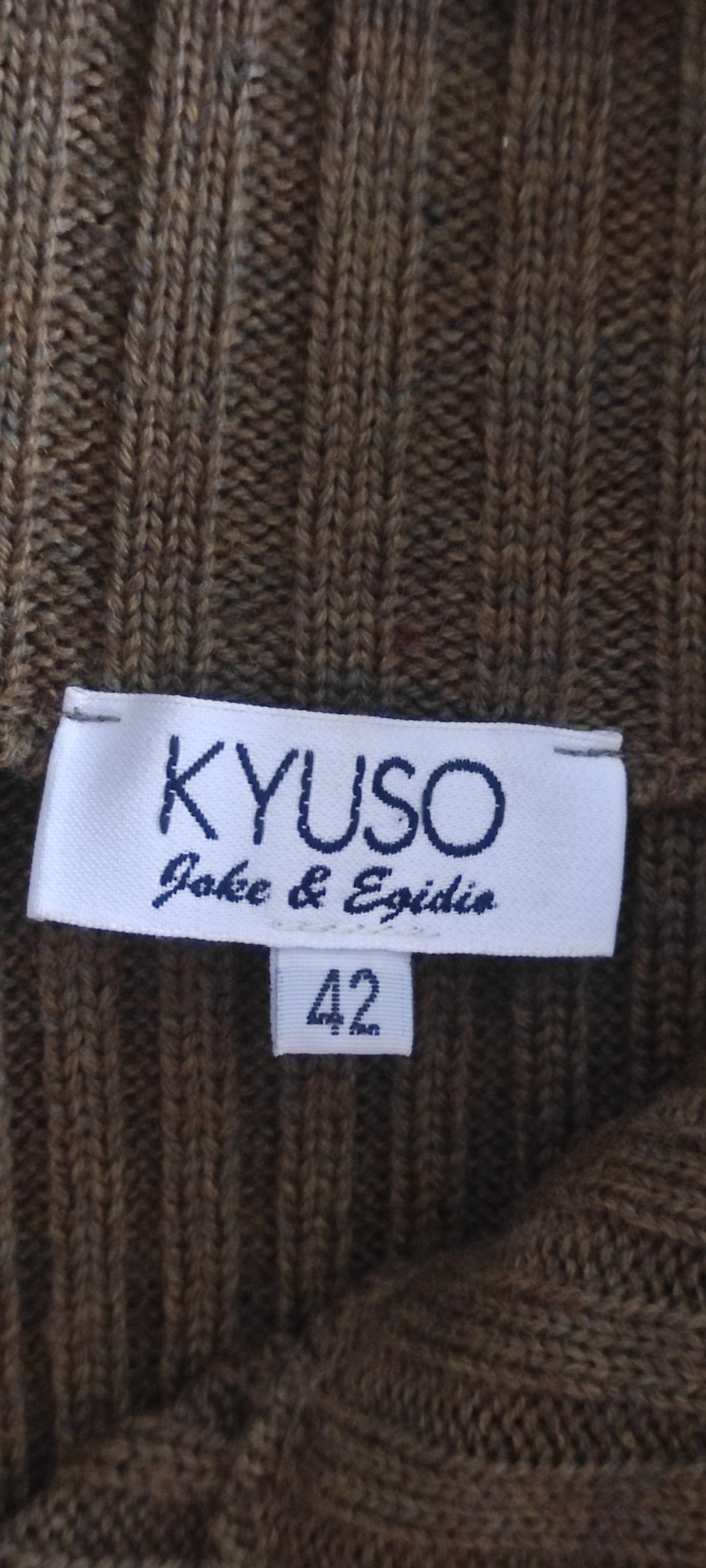 Other KYUSO Joke & Egidio Virgin Wool Sweater Bouble Zipper Green Size M / US 6-8 / IT 42-44 - 14 Thumbnail