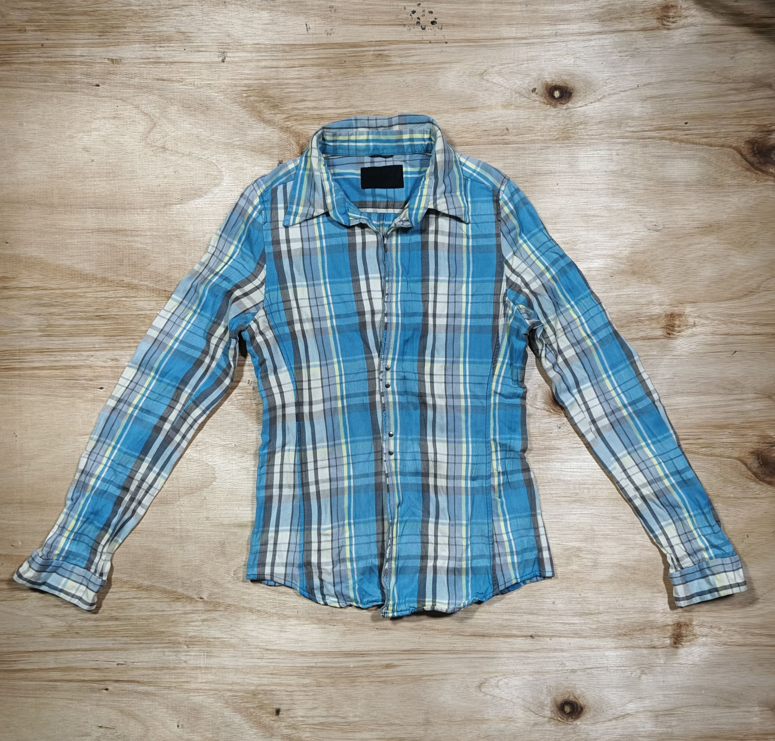junhashimoto JUNHASHIMOTO Wrinkle Hook Flannel Shirt Size US M / EU 48-50 / 2 - 1 Thumbnail