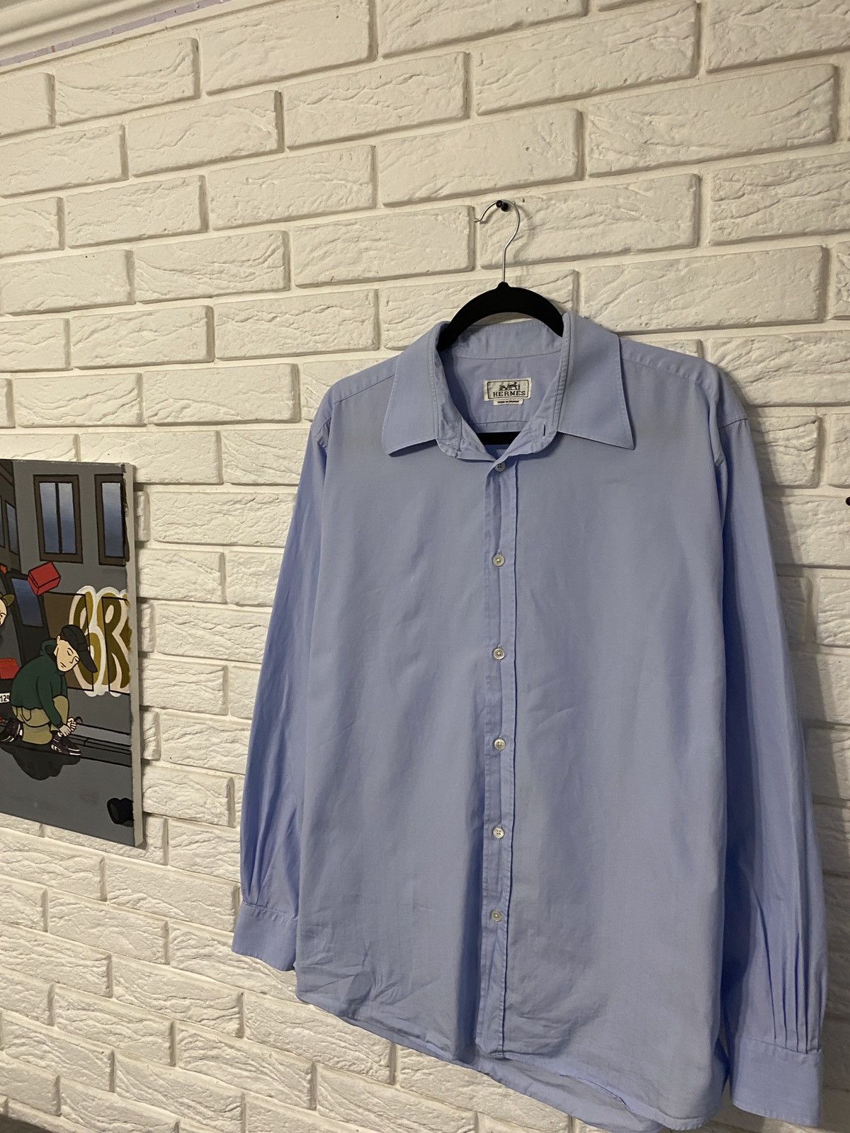 Hermes Hermes rare luxury shirt Size US L / EU 52-54 / 3 - 2 Thumbnail