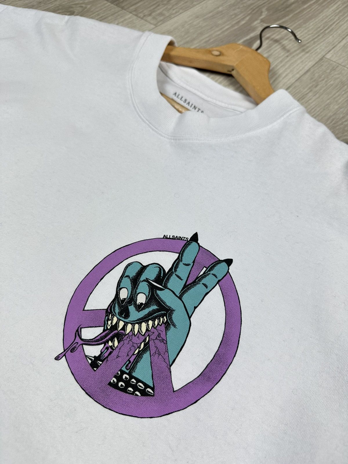 Allsaints Allsaints Activist Big Crazy Logo Oversized Crew T-Shirt Size US XXL / EU 58 / 5 - 5 Thumbnail