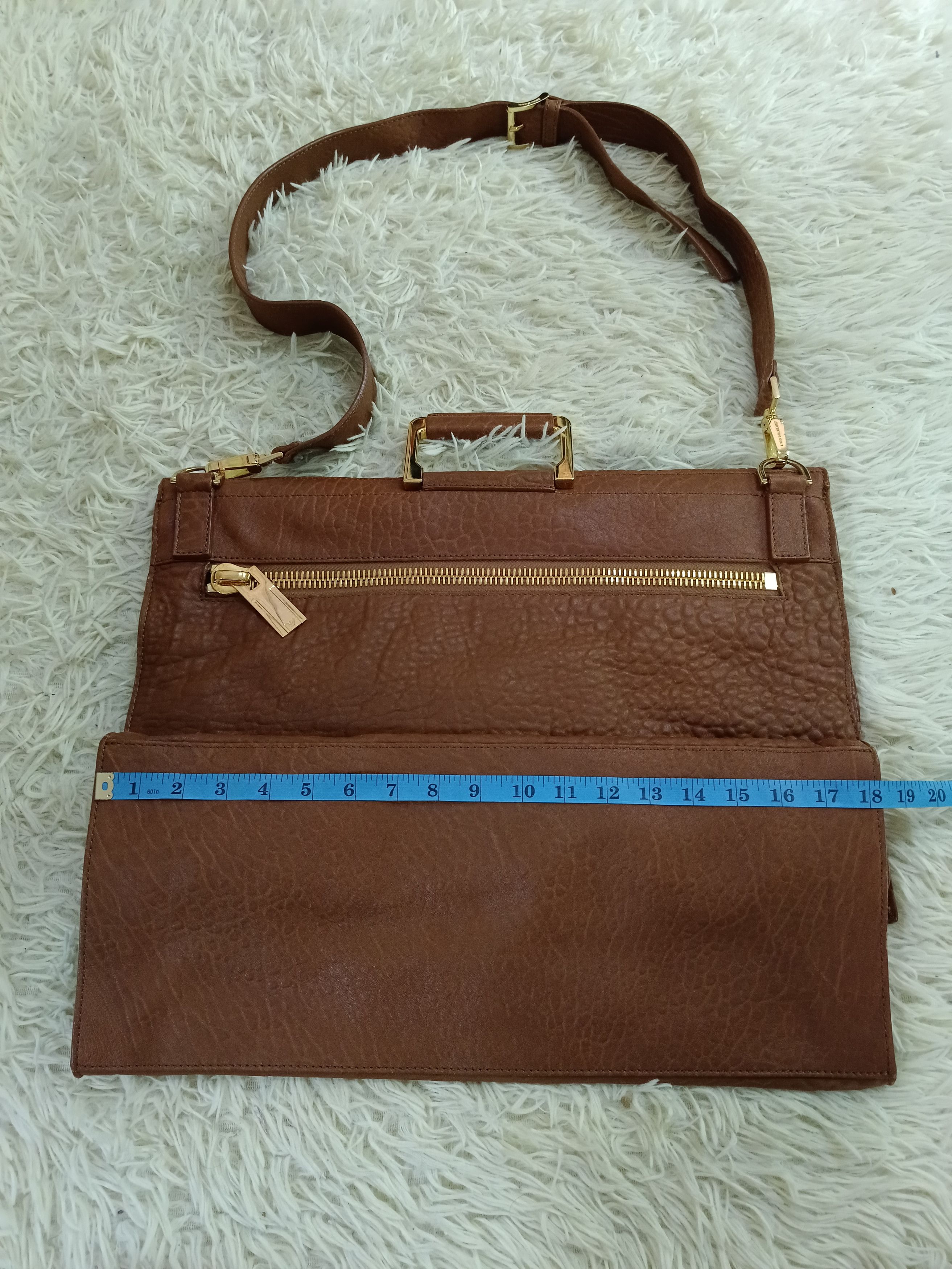 Emporio Armani EMPORIO ARMANI LEATHER MESSENGER Size ONE SIZE - 3 Thumbnail