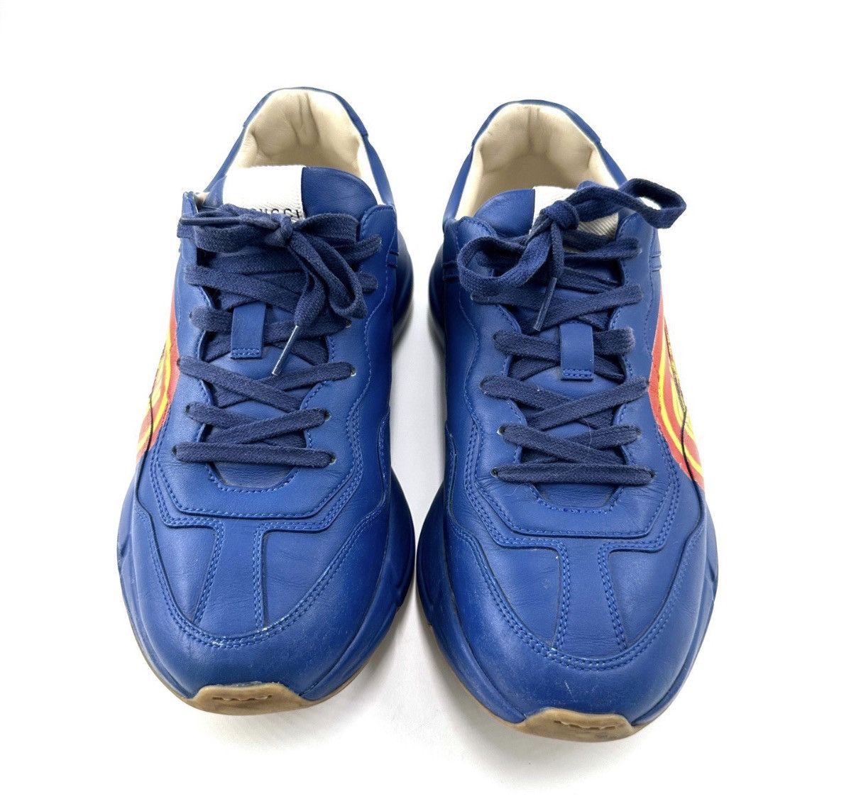 Gucci Gucci/Rhyton Low-Top Blue Logo Dad Sneakers K12 Size US 8 / EU 41 - 2 Thumbnail