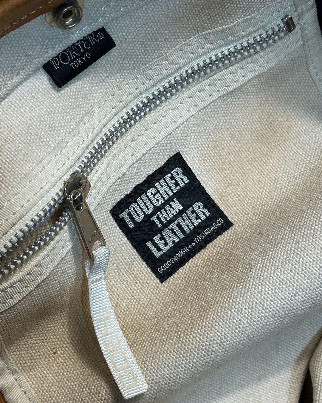 GOODENOUGH Porter 2002 Tougher Than Leather Canvas Tote Bag XL Size ONE SIZE - 6 Thumbnail