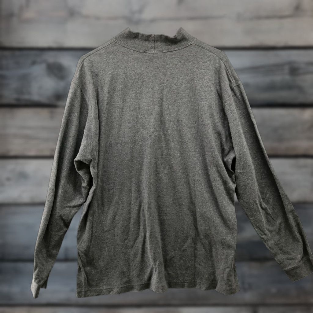 Vintage L.L. Bean Turtleneck Long Sleeve T Shirt Mens L Gray Cotton Size US L / EU 52-54 / 3 - 1 Thumbnail