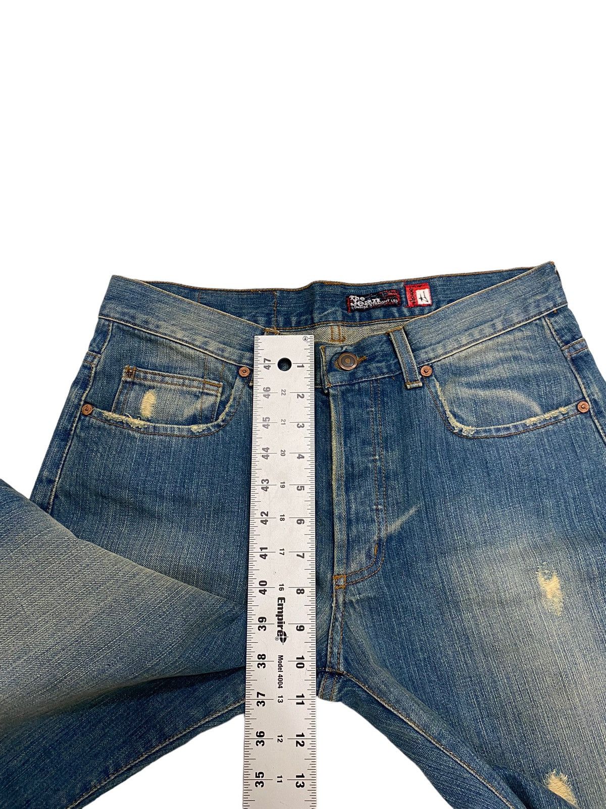 Howe Vintage Howe Tailored Denim Low Rise Straight Jeans Grunge Size US 30 / EU 46 - 11 Thumbnail