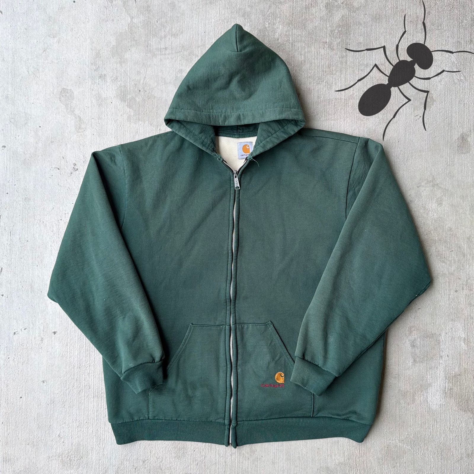 Carhartt × Vintage Carhartt green hoodie sweatshirt work wear jacket Size US XXL / EU 58 / 5 - 1 Thumbnail