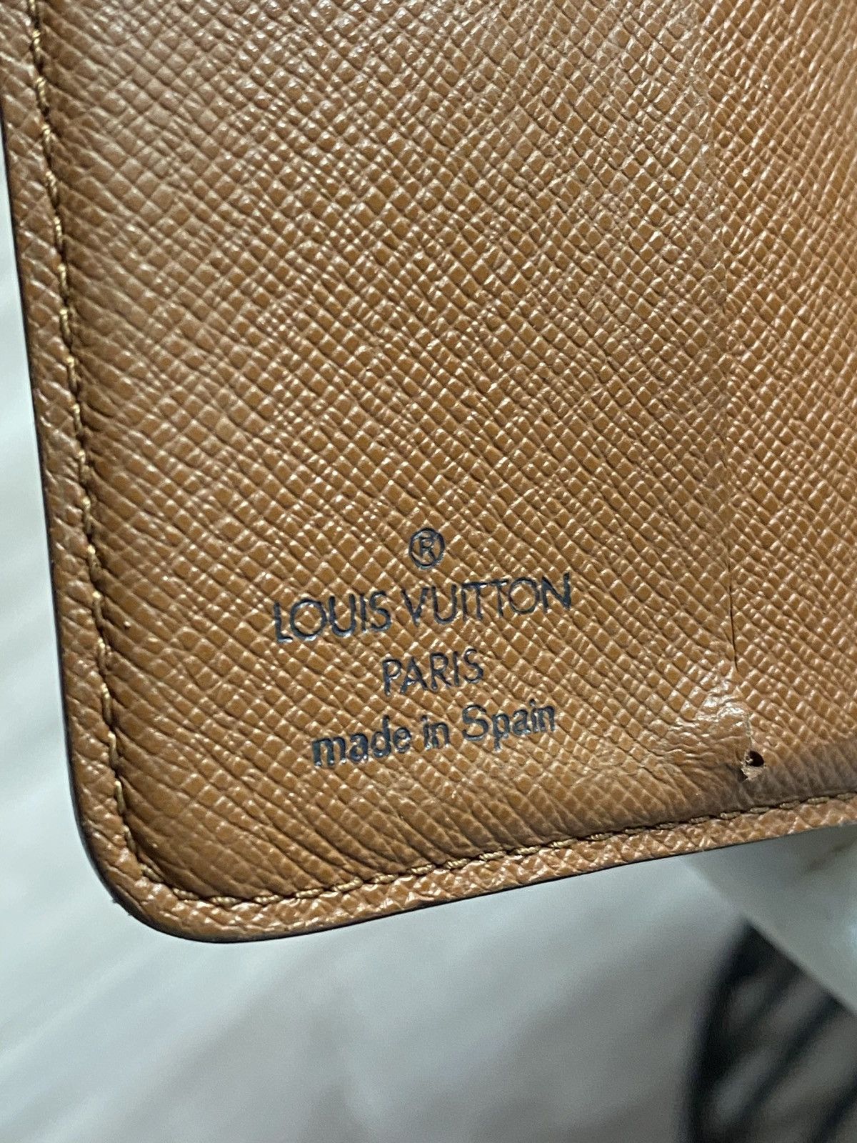 Louis Vuitton Louis Vuitton Brown Monogram Leather Wallet Preowned Y2K Size ONE SIZE - 6 Thumbnail