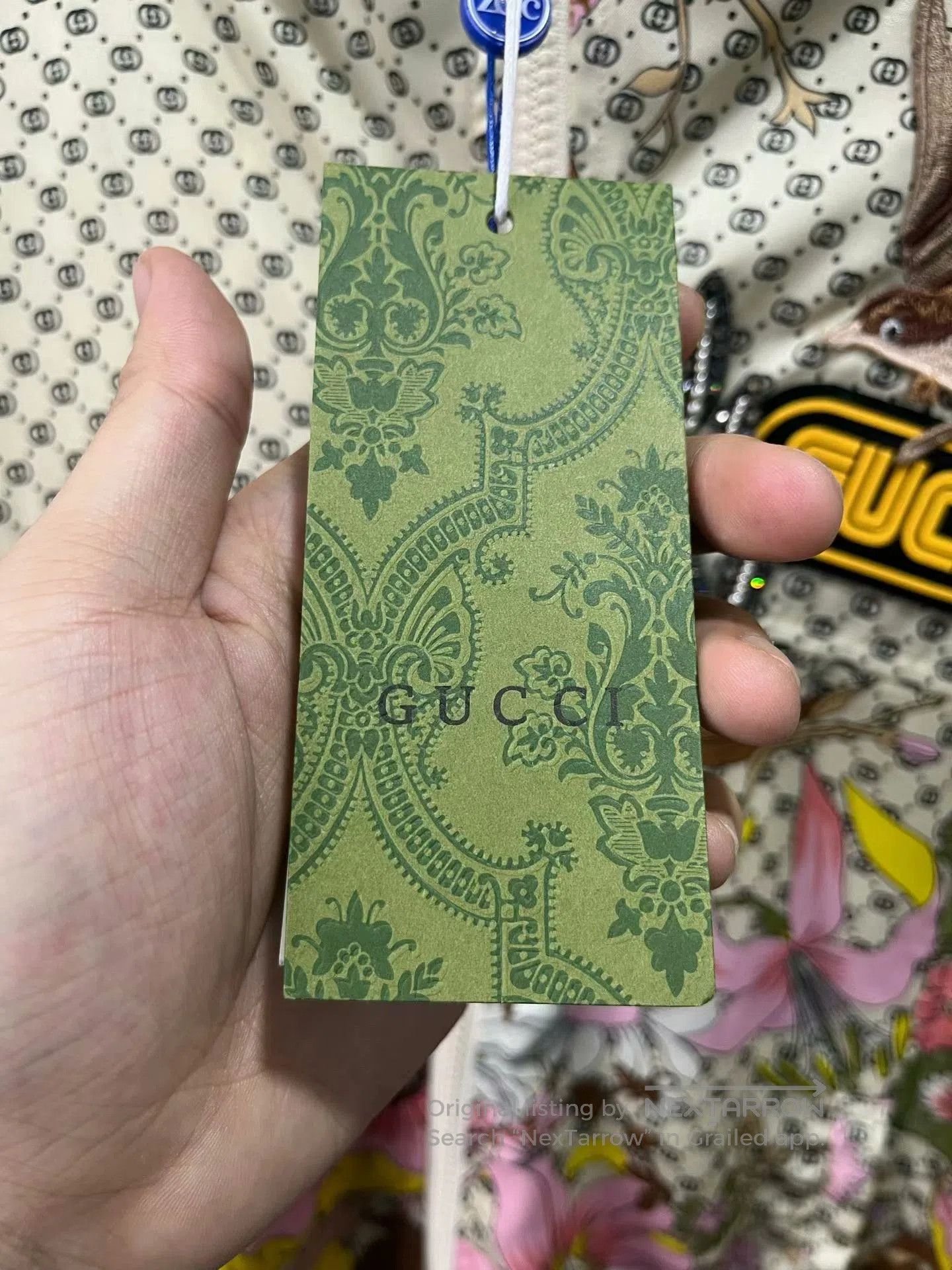 Gucci floral gucci logo zip-up jacket. Size L / US 10 / IT 46 - 3 Thumbnail