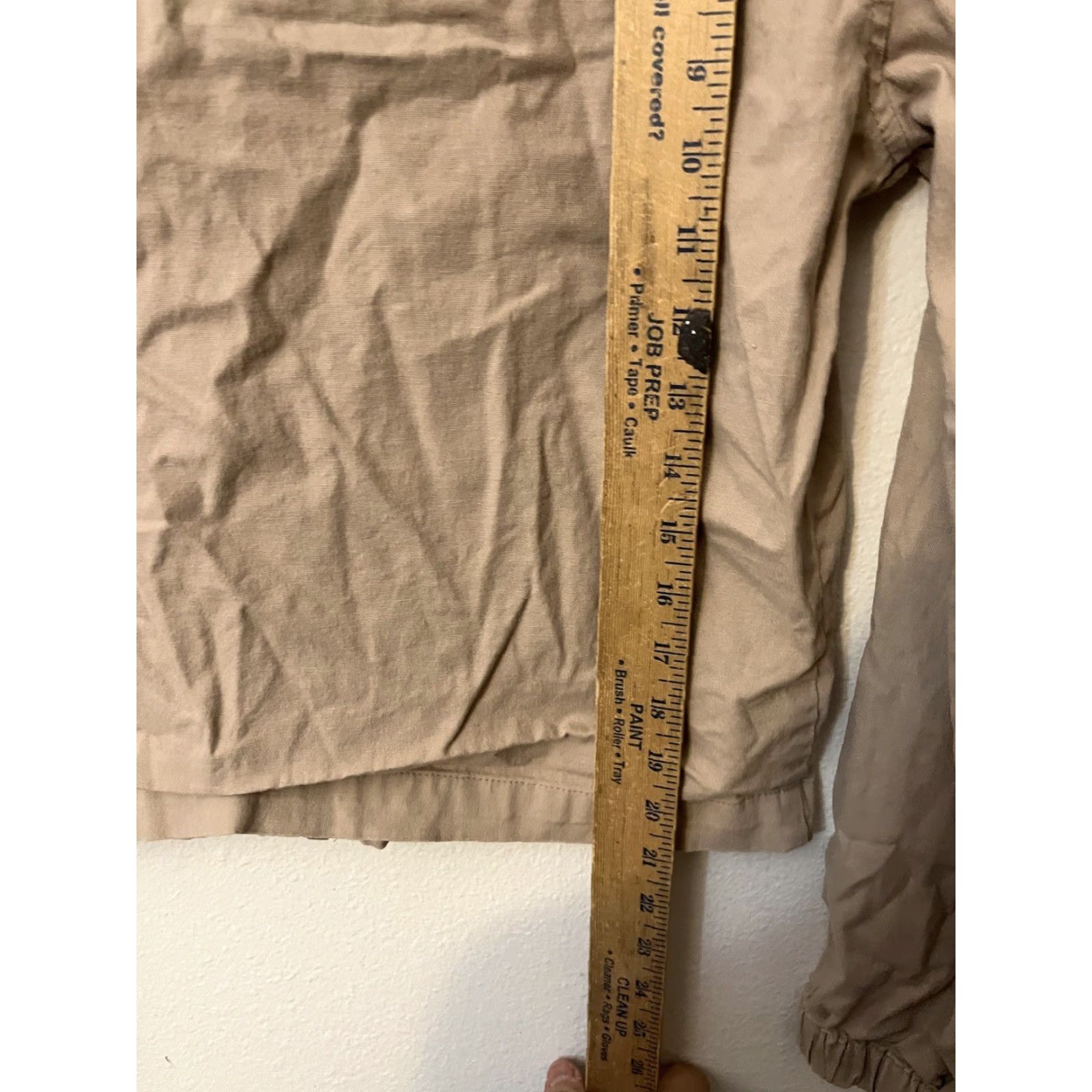 Gap VINTAGE Gap Women’s Lightweight Jacket Casual Basic Cotton Size M Cream Fall Spring Zip-Up Women Size M / US 6-8 / IT 42-44 - 4 Thumbnail
