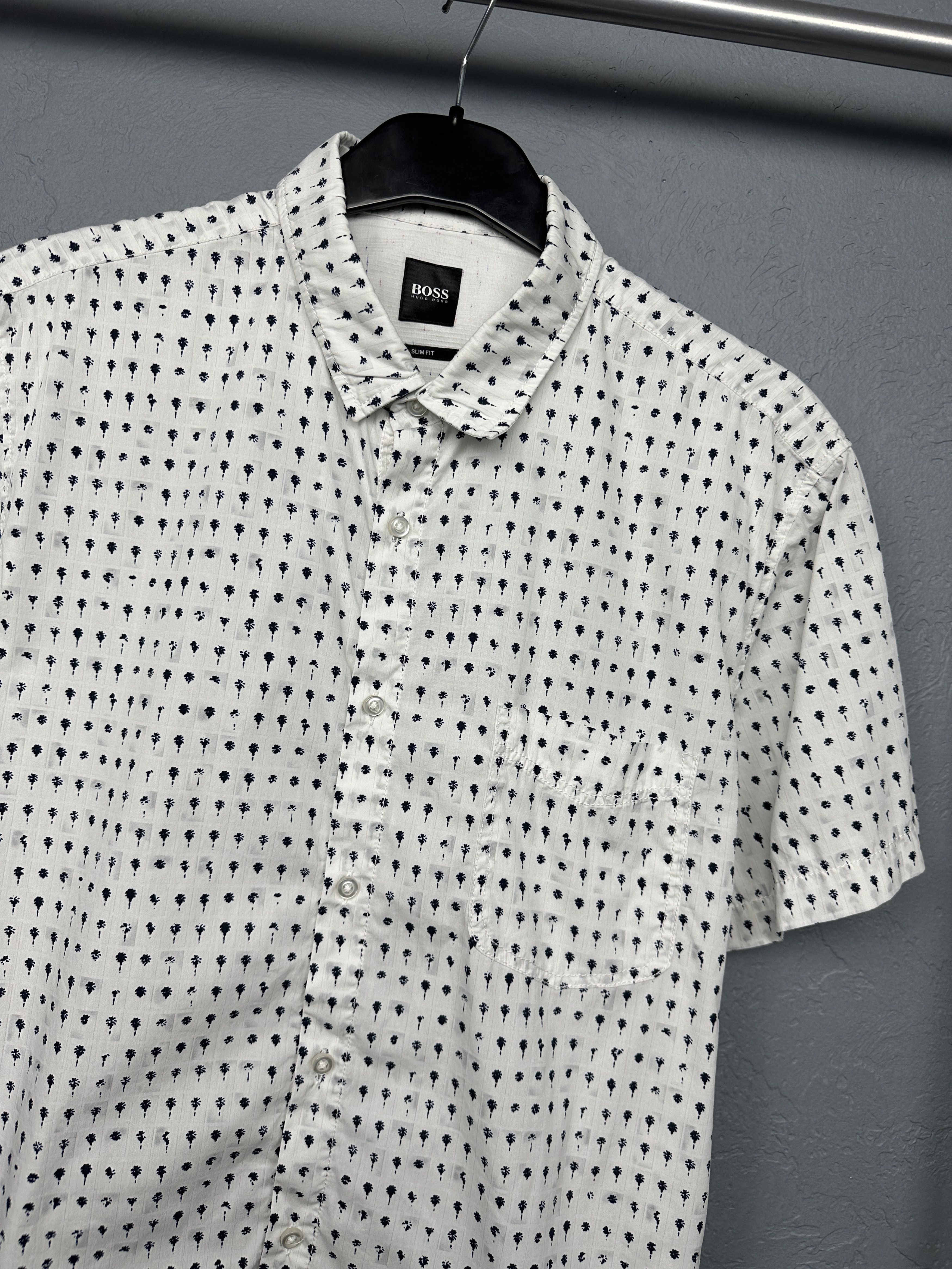 Hugo Boss Hugo Boss Mens Short Sleeve Shirt Size US M / EU 48-50 / 2 - 2 Thumbnail
