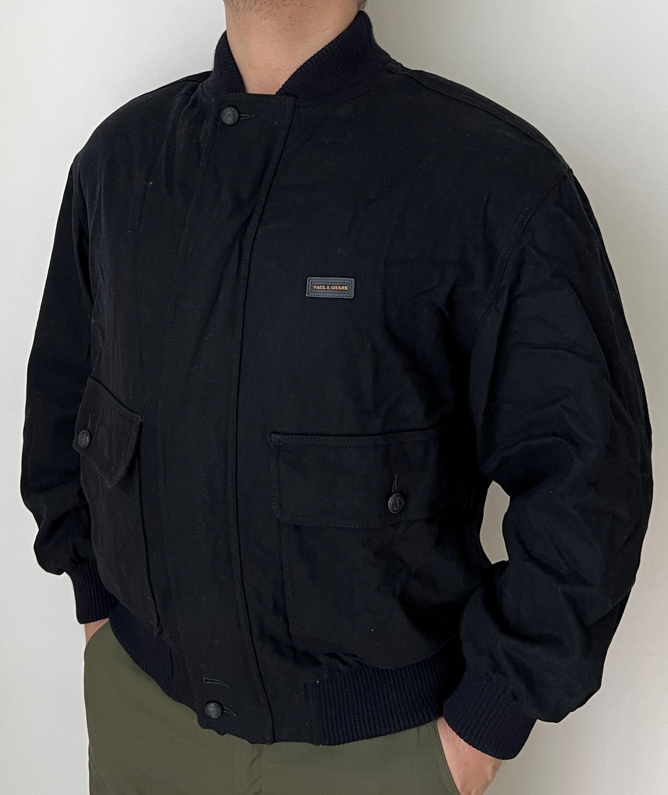Paul & Shark VINTAGE PAUL & SHARK YACHTING WOOL BOMBER JACKET Size US L / EU 52-54 / 3 - 2 Thumbnail