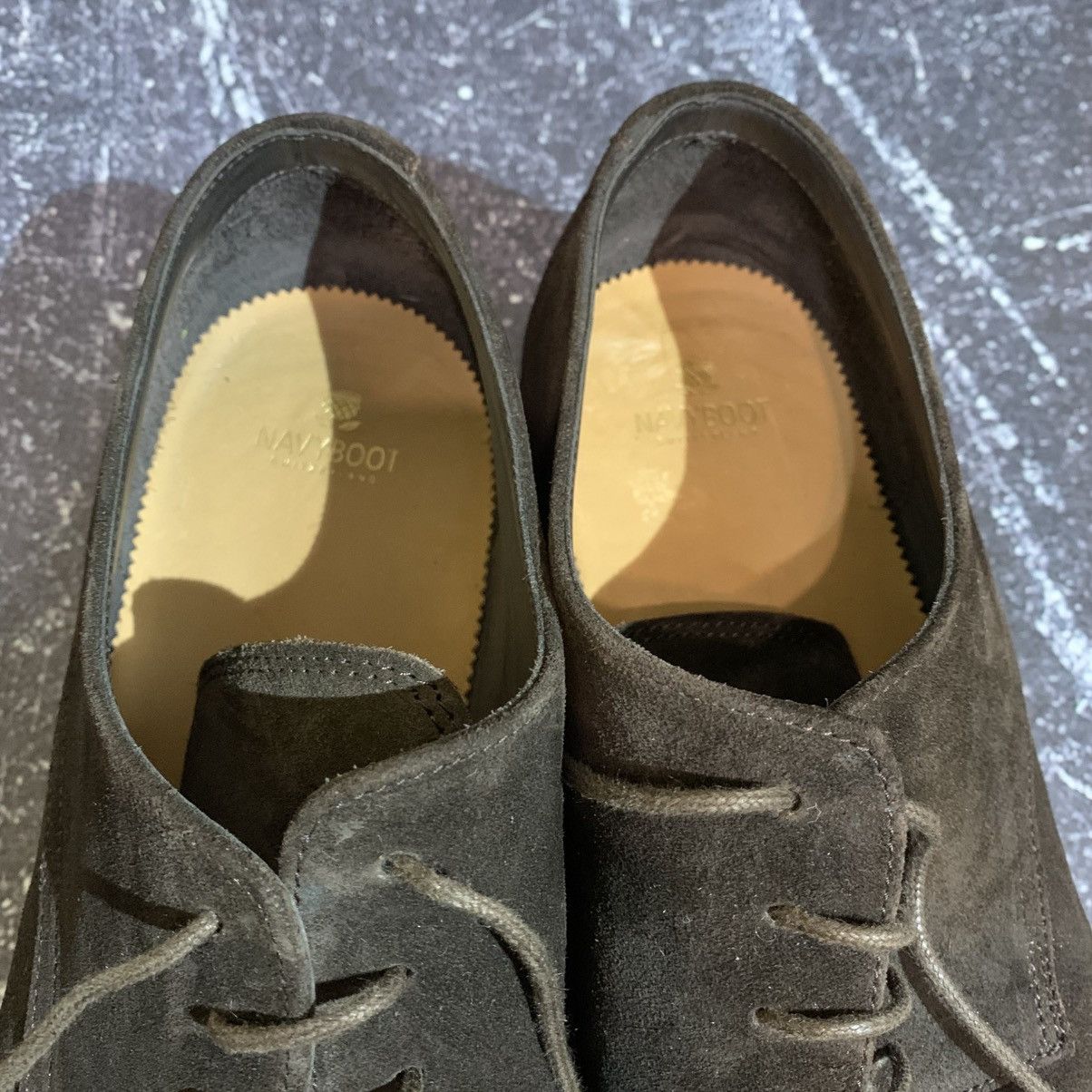 NAVYBOOT Navyboot Bologna Men’s Suede Shoes Size 43 Size US 9.5 / EU 42-43 - 10 Thumbnail