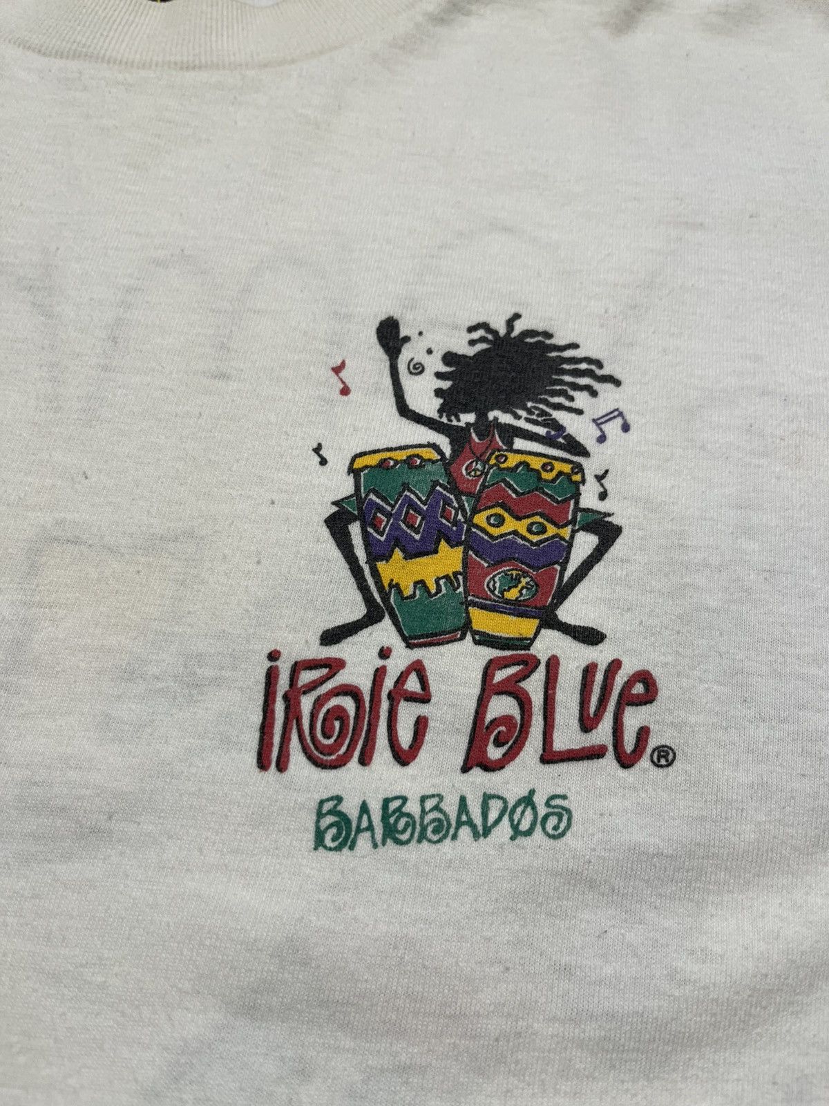 Stussy vtg single stitch boxy cropped irie blue graphic tee Size US L / EU 52-54 / 3 - 6 Thumbnail