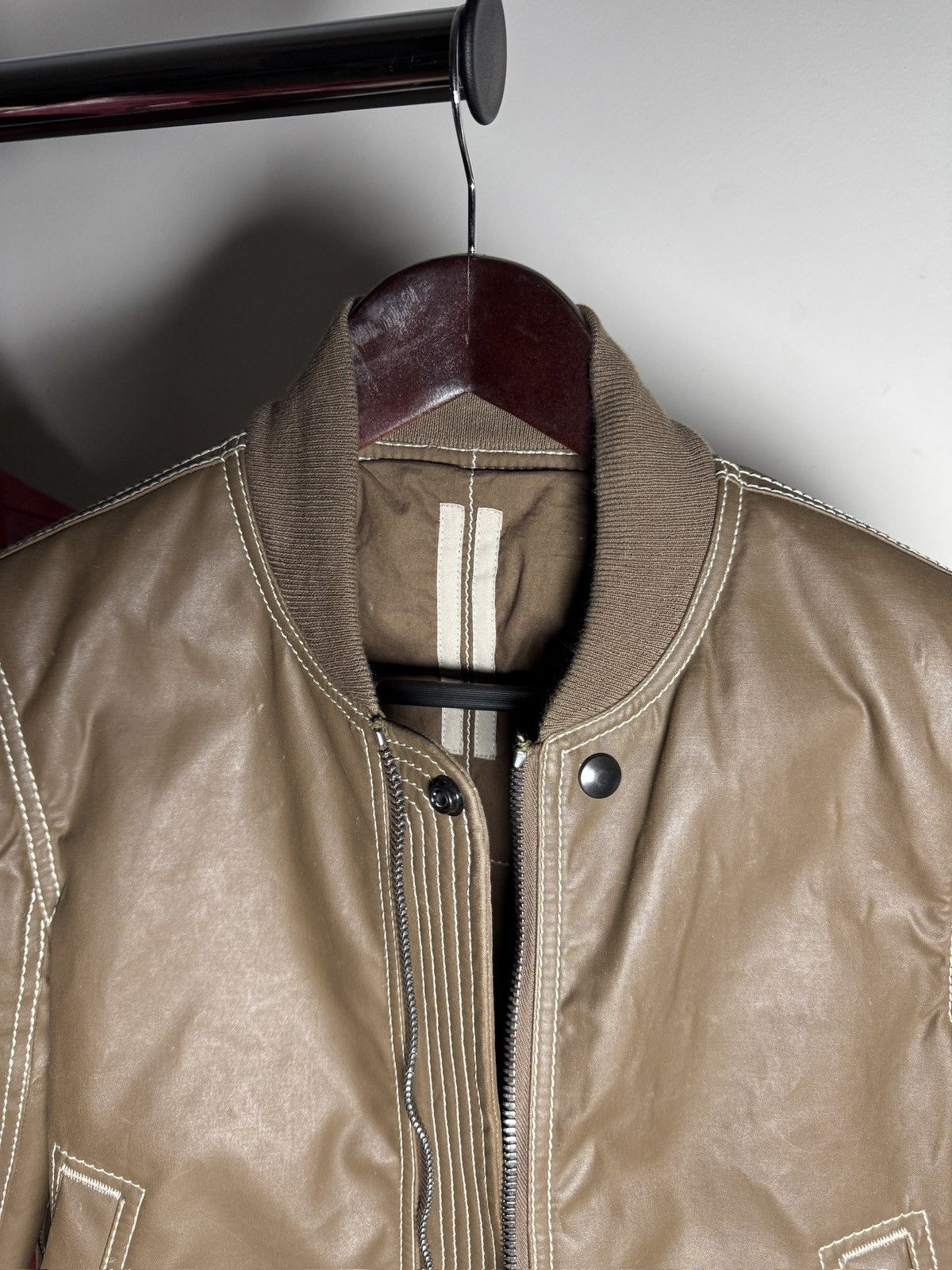 Rick Owens Drkshdw Rick Owens DRKSHDW Caramel Leather Bomber Jacket – FW17 Size US S / EU 44-46 / 1 - 9 Thumbnail