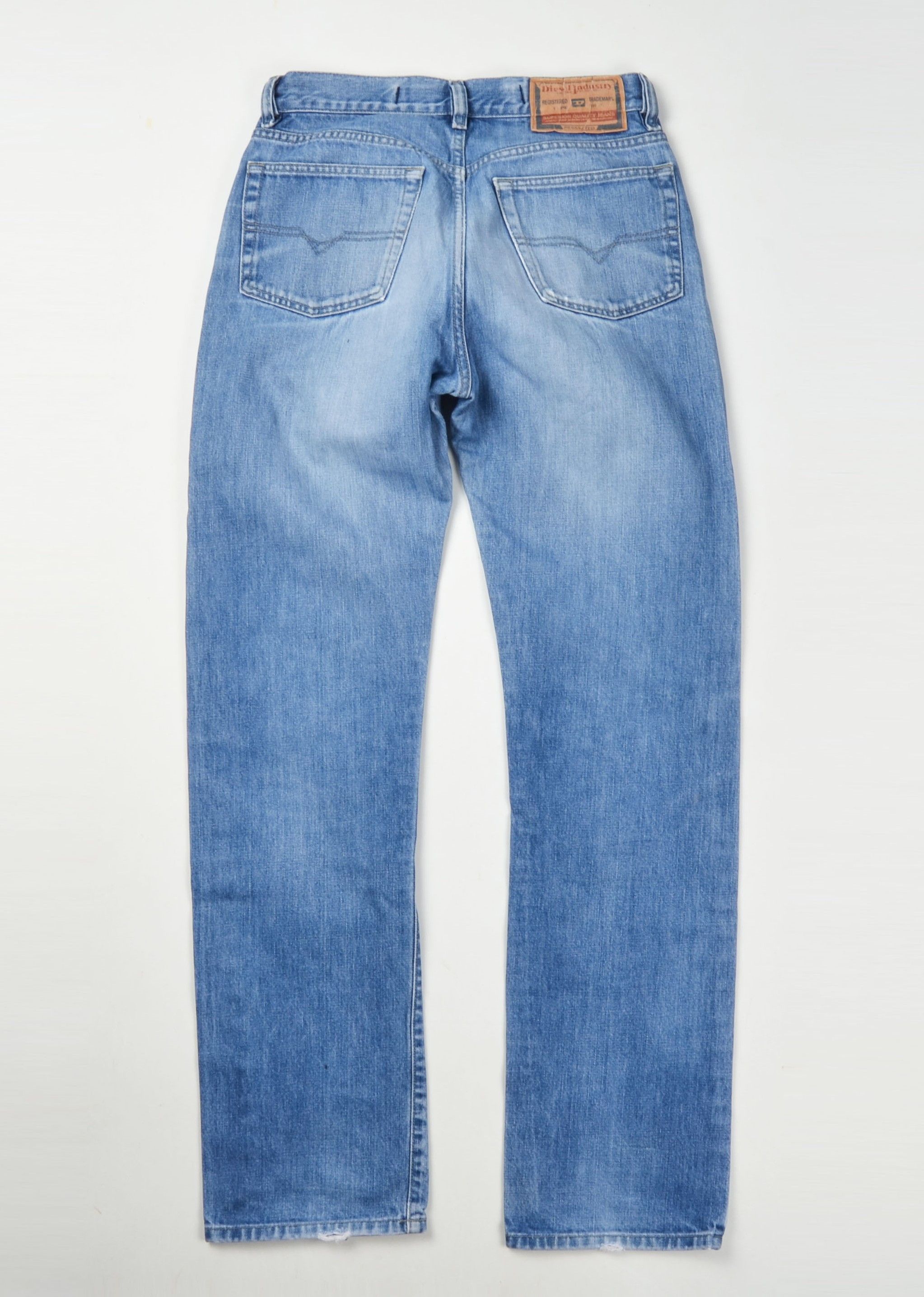 Diesel Vintage Diesel Y2K Grunge Distressed Straight Leg Jeans Size US 30 / EU 46 - 2 Thumbnail