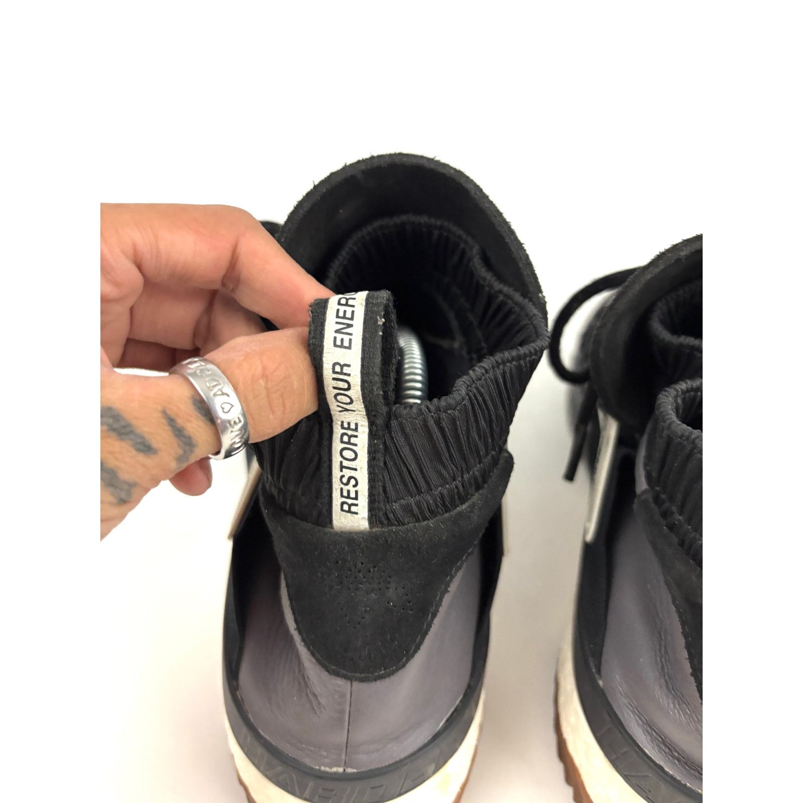 Adidas Alexander Wang x AW BBall All Star '747 Warehouse' Sz 10.5 Size US 10.5 / EU 43-44 - 21 Thumbnail