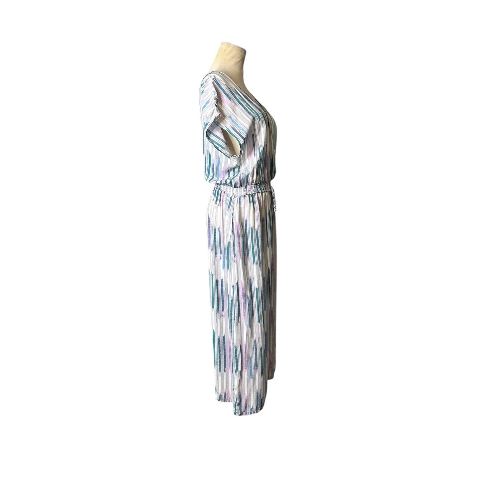 Dolce Vita Dolce Vita green pink multi stripe capri jumpsuit size XS Size 26" / US 2 / IT 38 - 5 Thumbnail