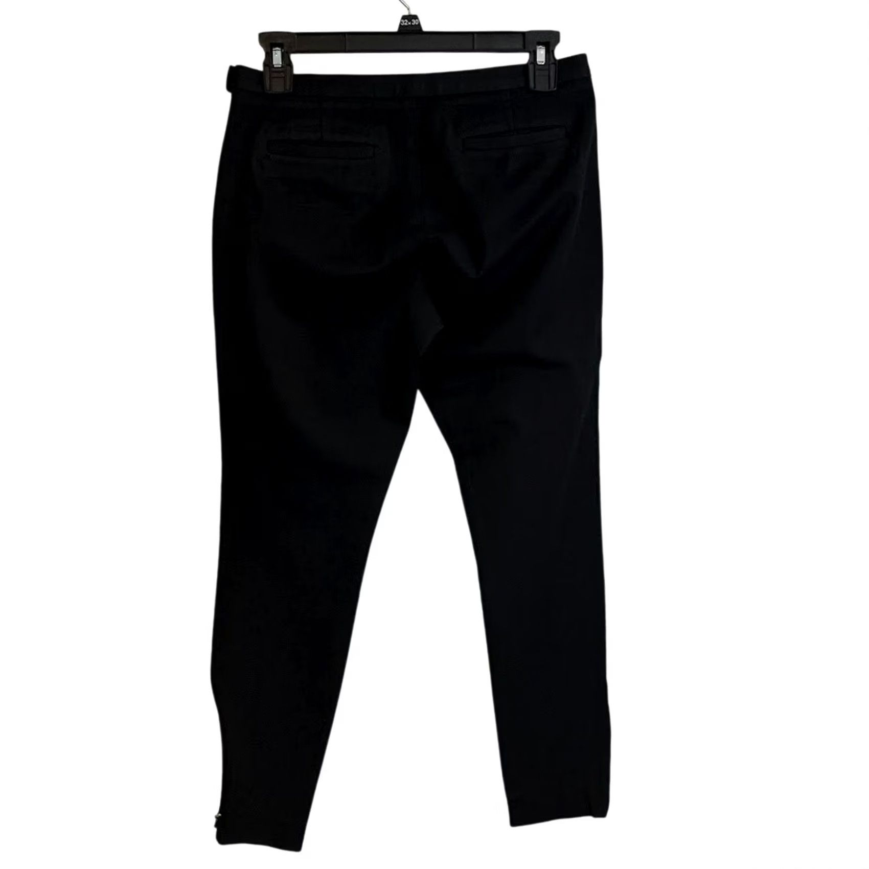 Banana Republic VINTAGE Banana Republic Sloan Slim Fit Crop Dress Pants Black Navy Size 2 Mid Rise Men? No. Wait. Size 26" / US 2 / IT 38 - 5 Thumbnail